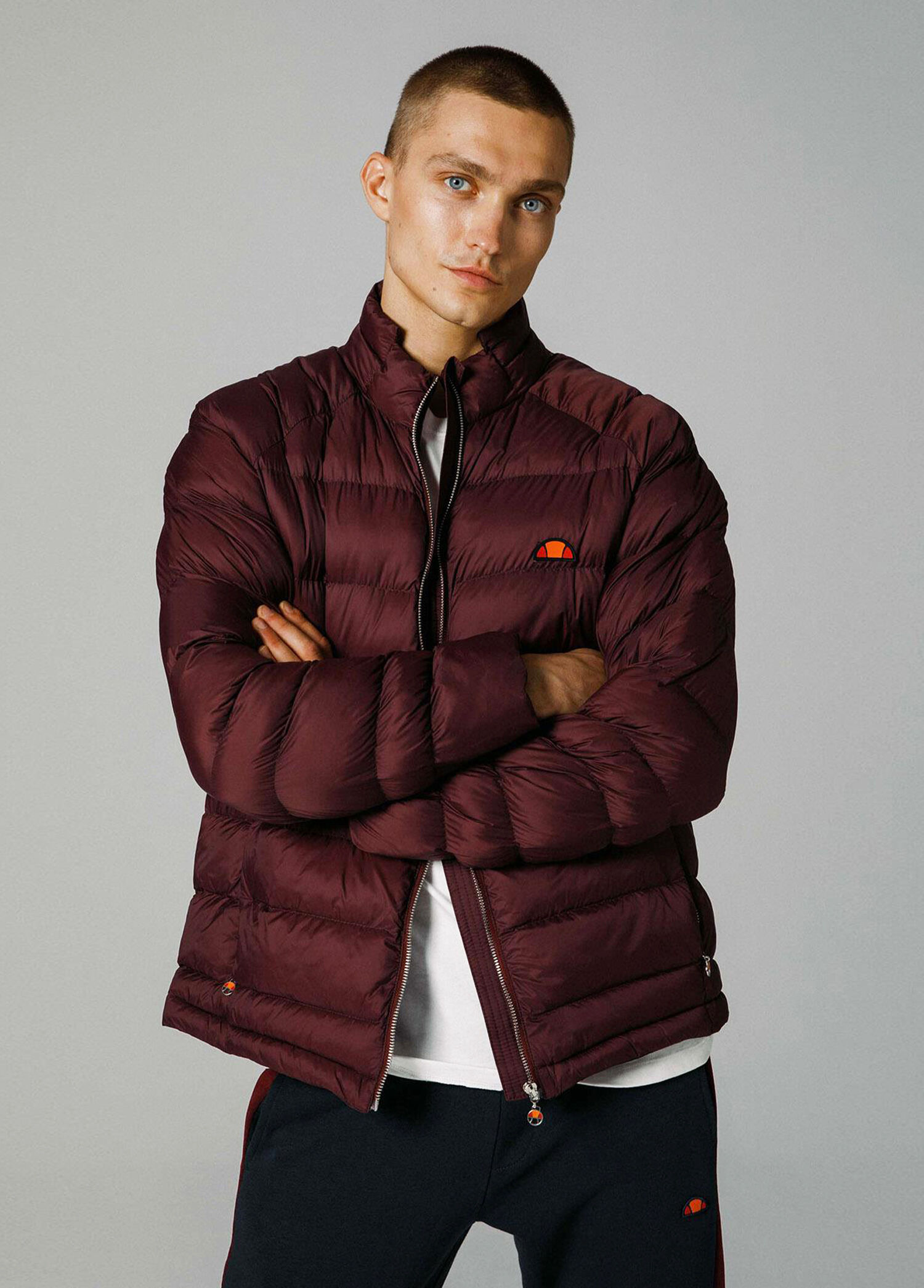 Bordo Dolgulu Erkek Spor Mont EM310-BRD
