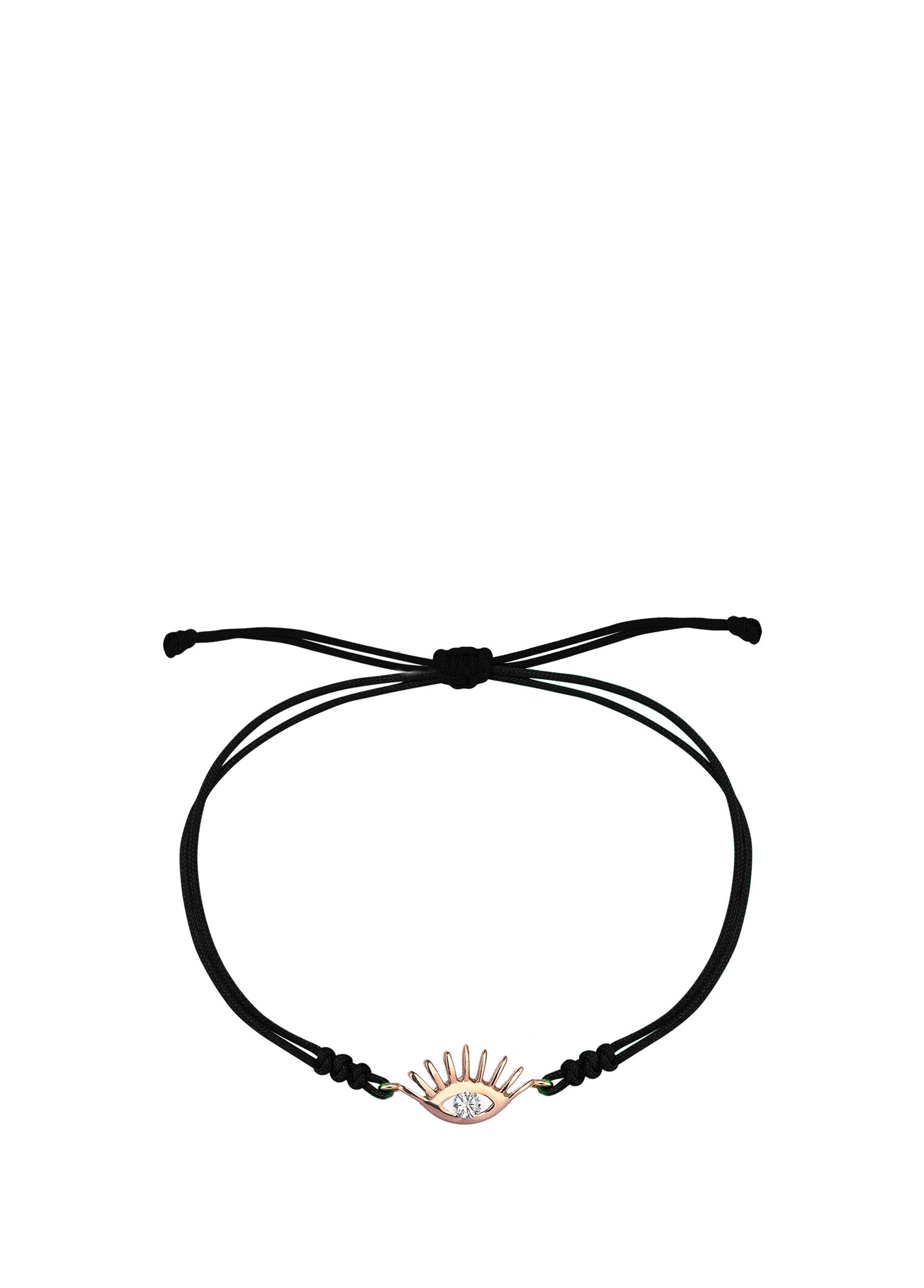 Evil Eye İpli Pırlantalı Kadın Altın Bileklik
