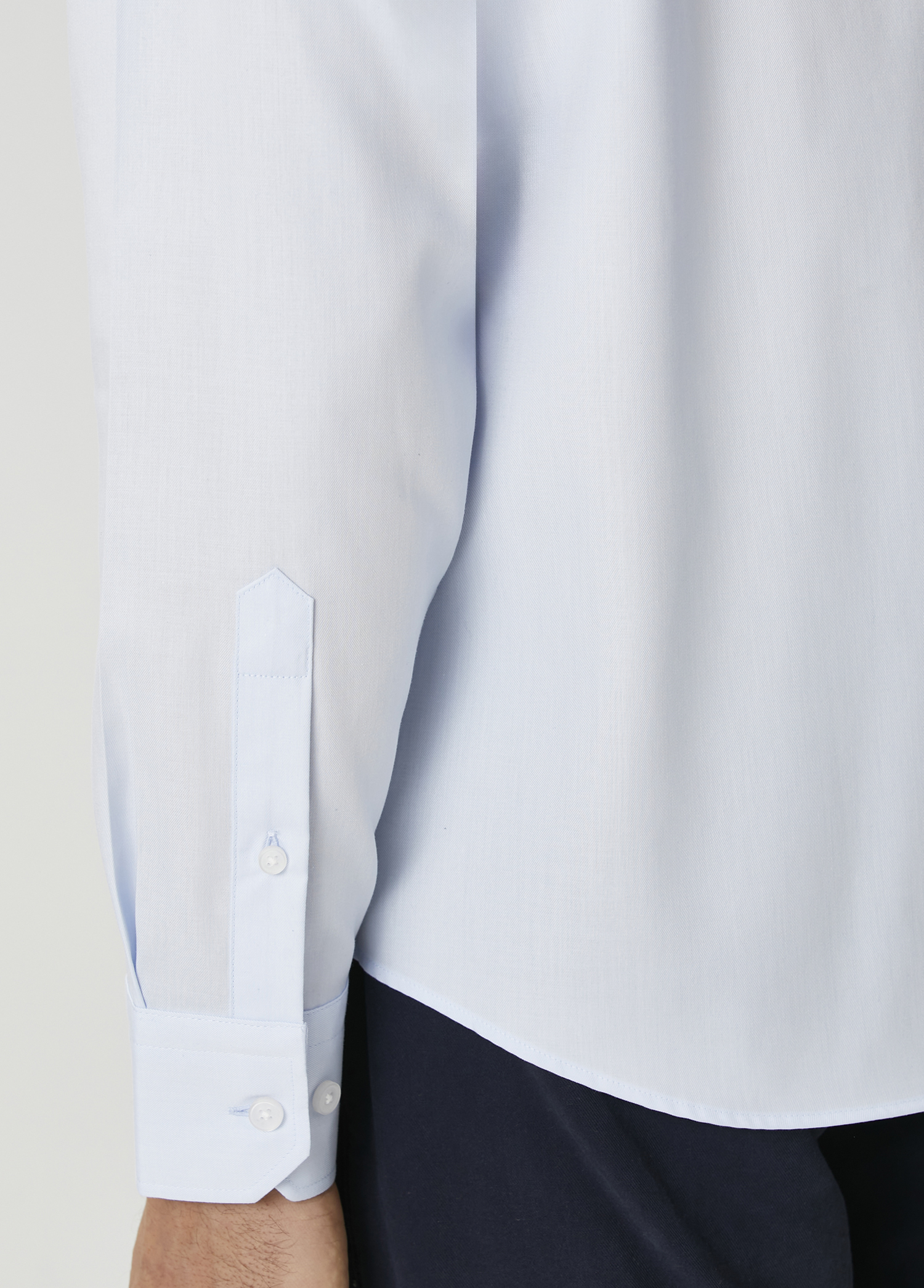 Comfort Fit Açık Mavi Non-iron Gömlek_5