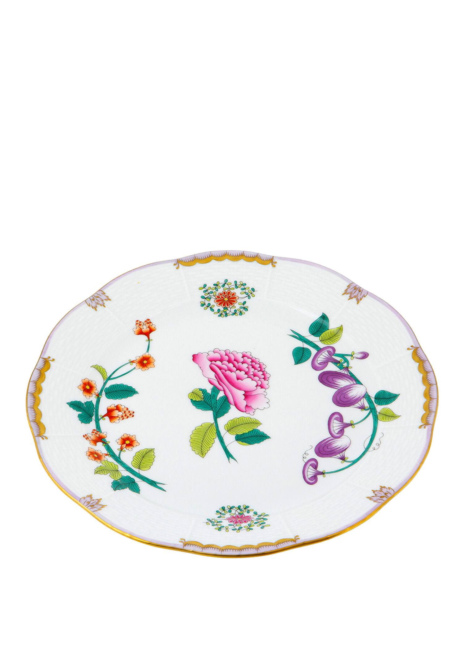 Windsor Flowers Renkli Porselen Yemek Tabağı 25.5 cm