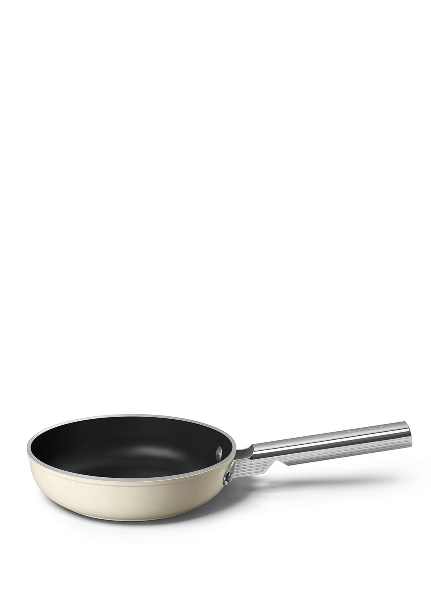 Cookware 50'S Style Krem Çelik Saplı Seramik Tava 20 cm