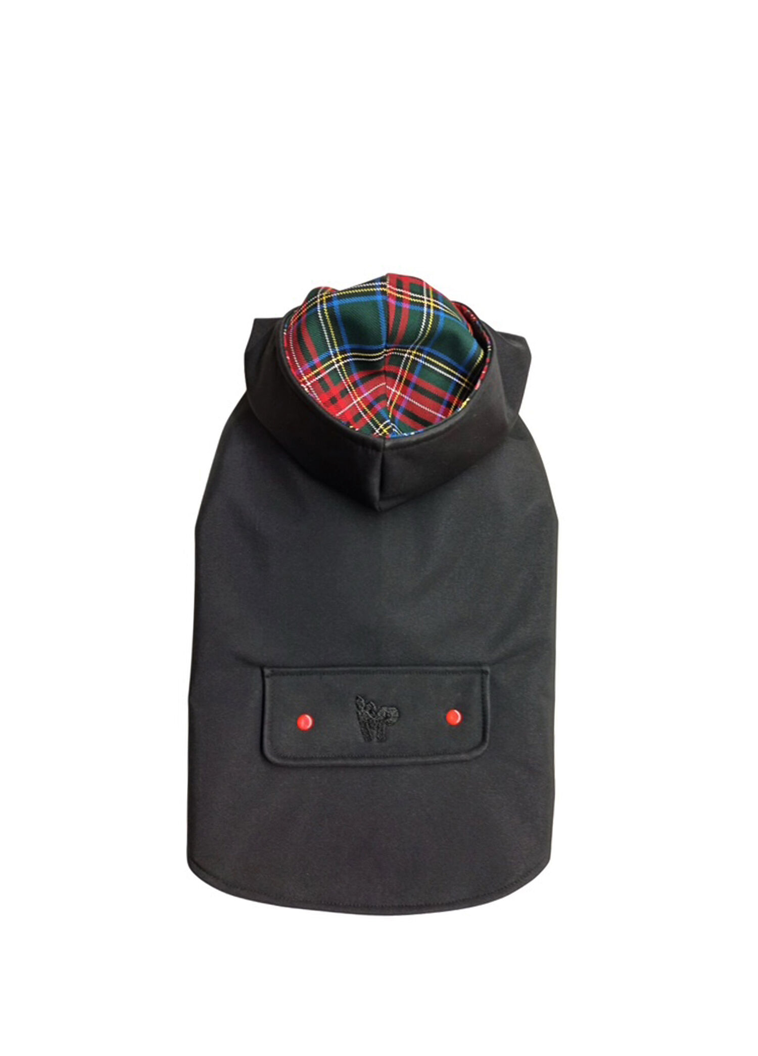 Softshell Waterproof Siyah Kapüşonlu Köpek Montu