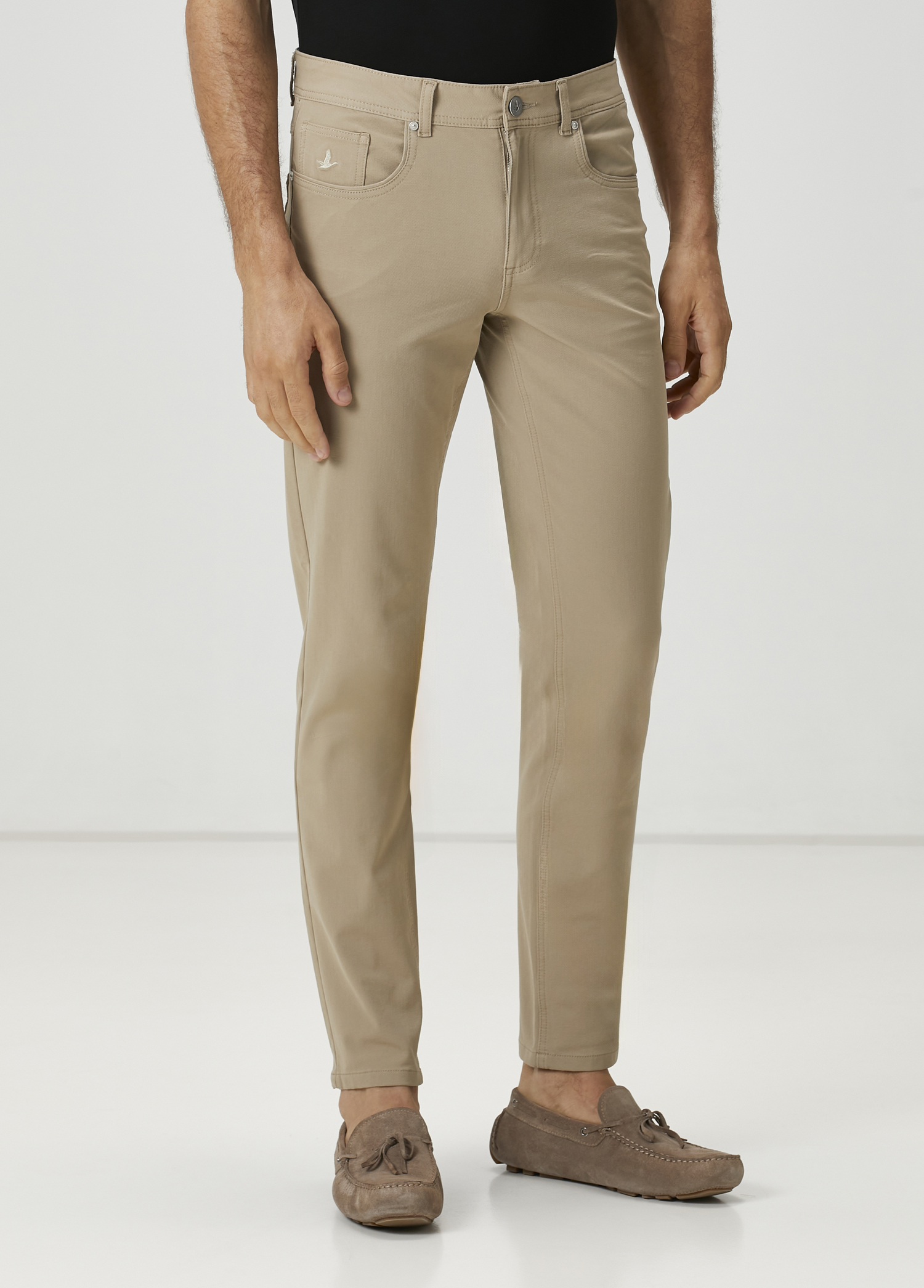Bej Stretch Spor Pantolon_1