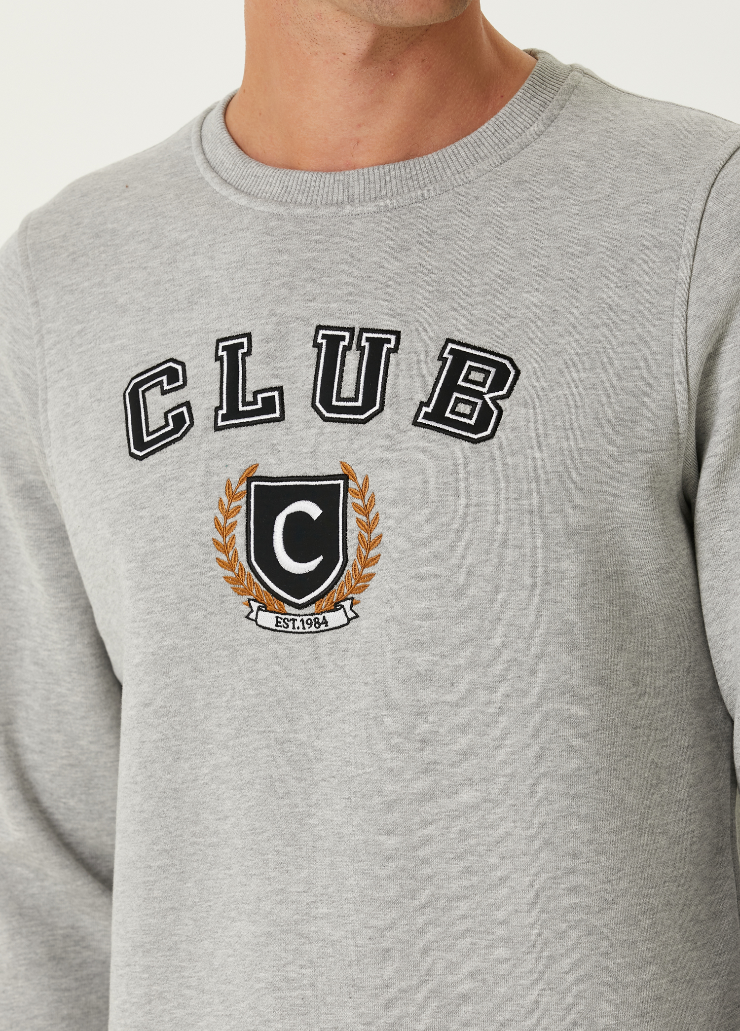 Club Kolej Gri Melanj Sweatshirt_5