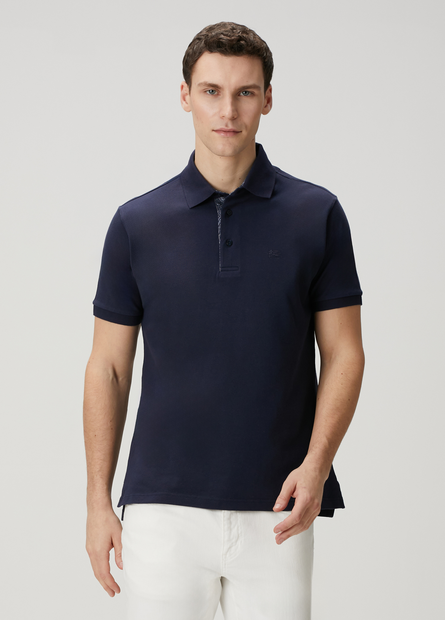 Lacivert Polo Yaka T-shirt