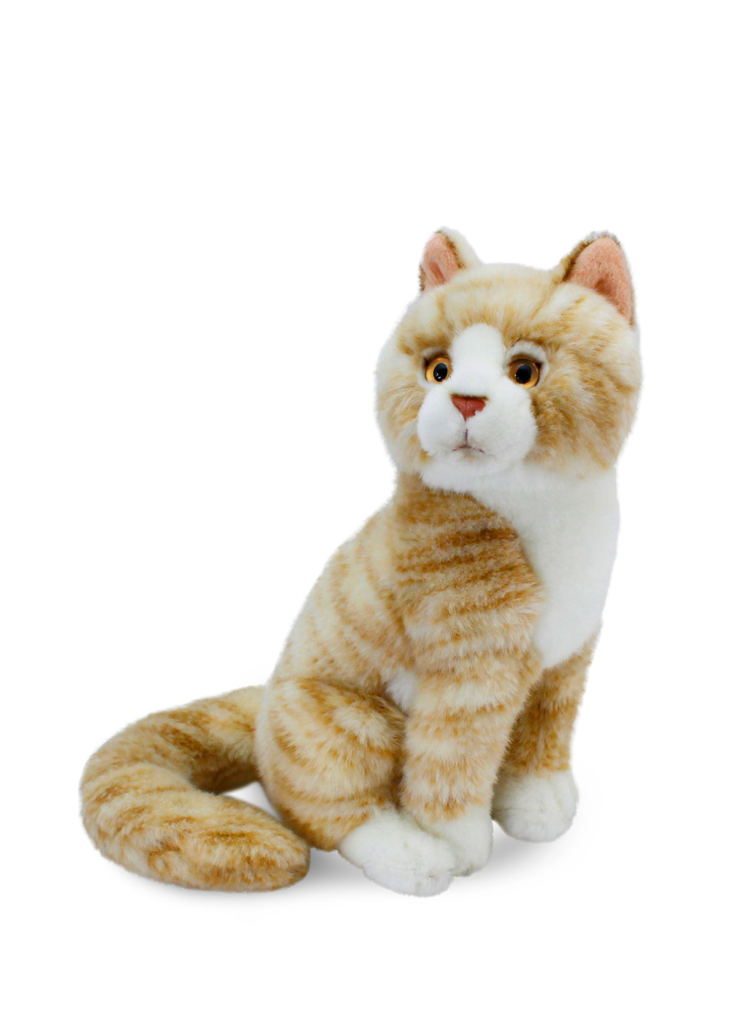 Oturan Bej Kedi Peluş Oyuncak 22 cm