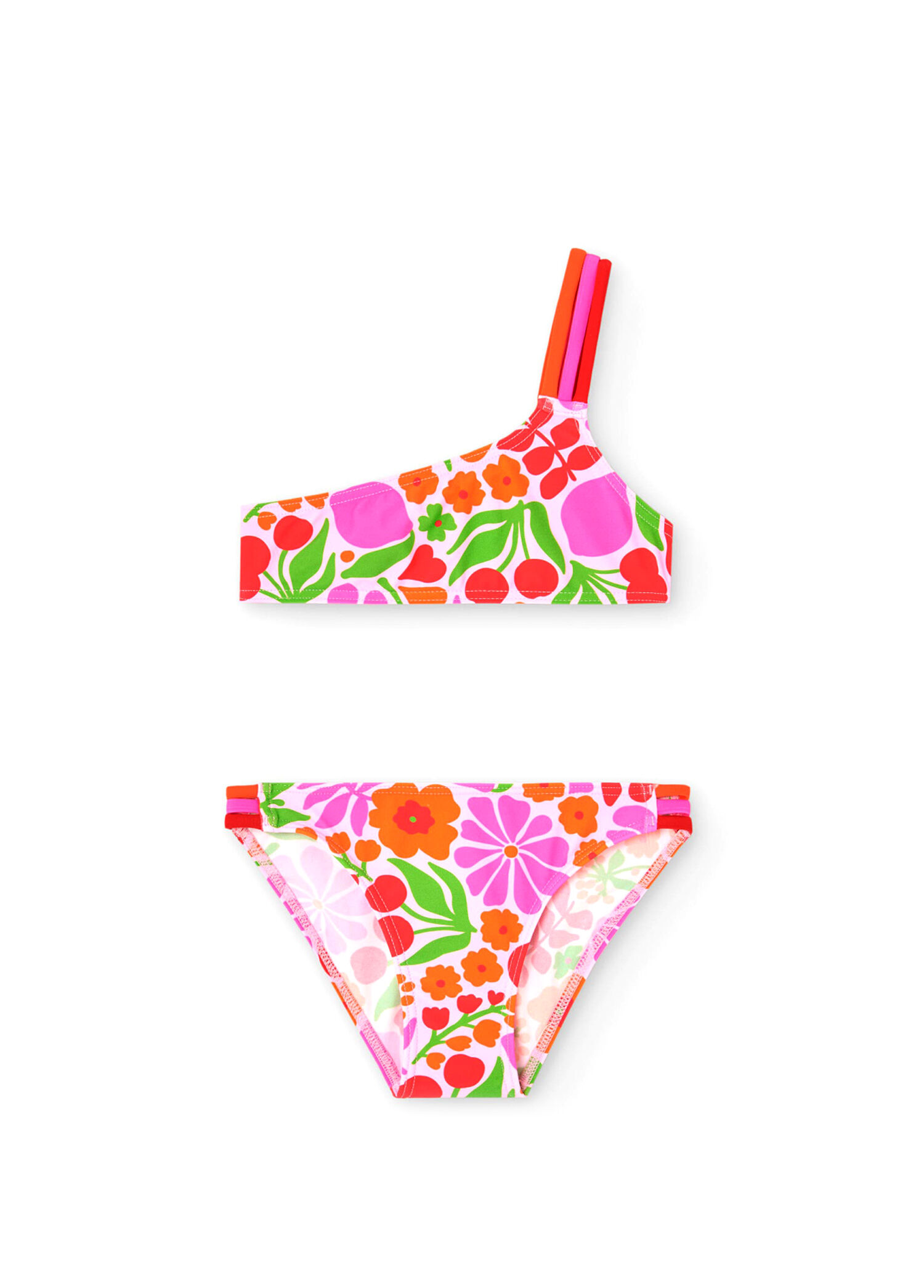 Renkli Kız Çocuk Bikini Takımı