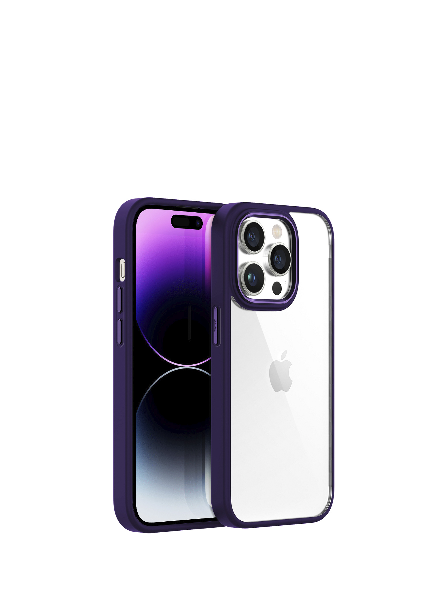 iPhone 14 Pro Max New Air Bumper Purple Kılıf