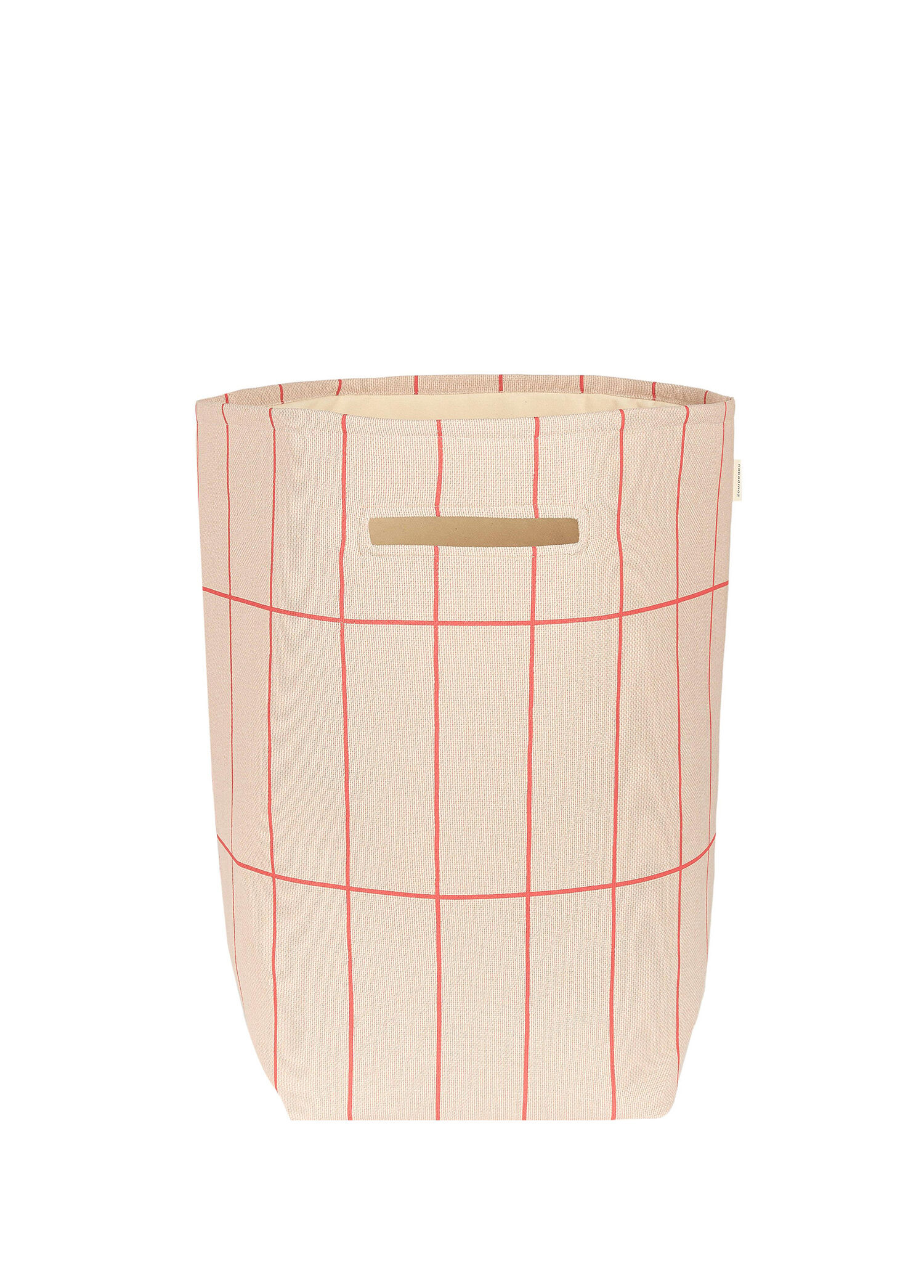 Vibes Pink Red Grid Büyük Boy Çocuk Odası Düzenleyici Sepet