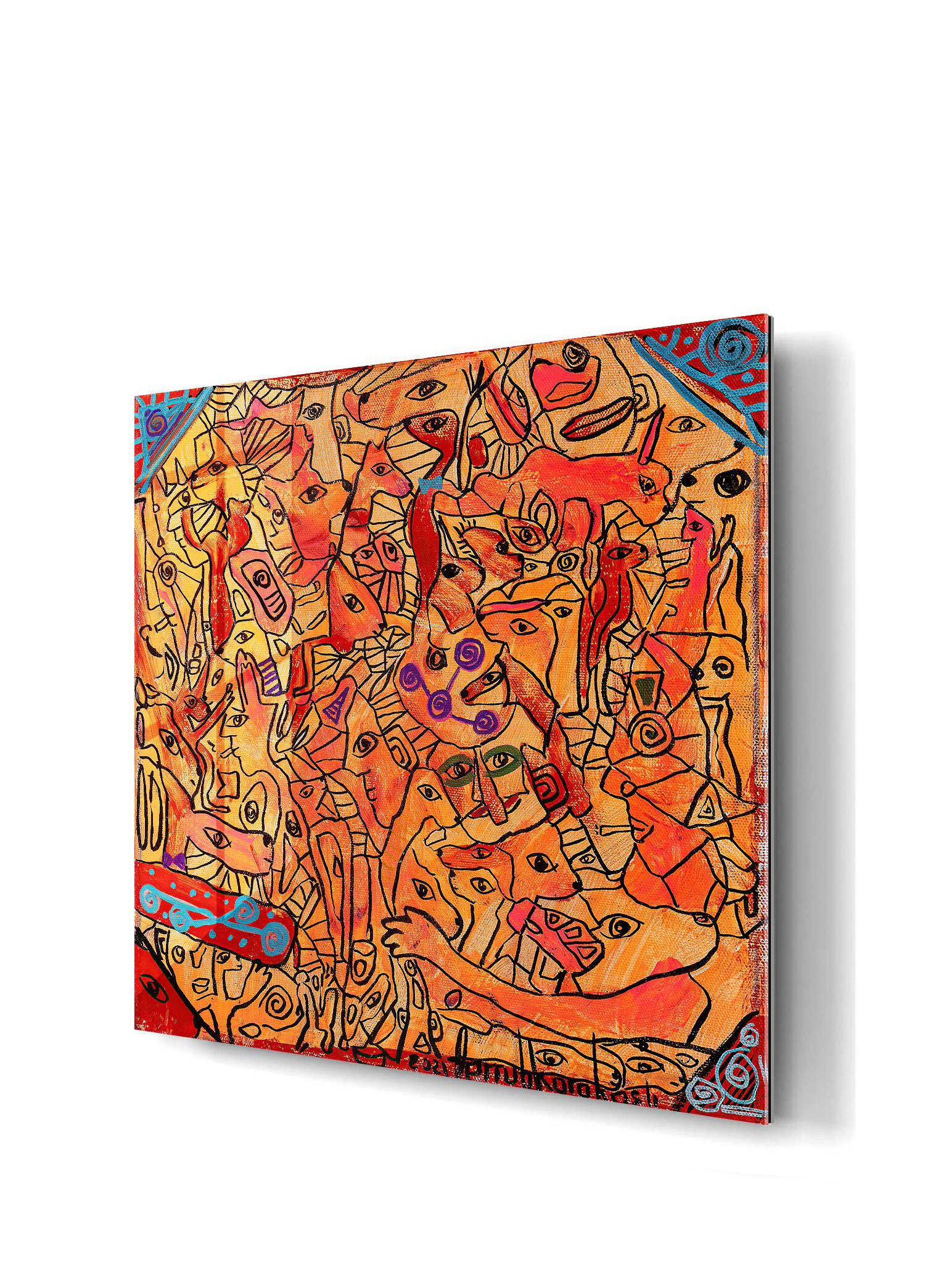 Family Matters by Ferruh Karakaşlı 100x100 cm