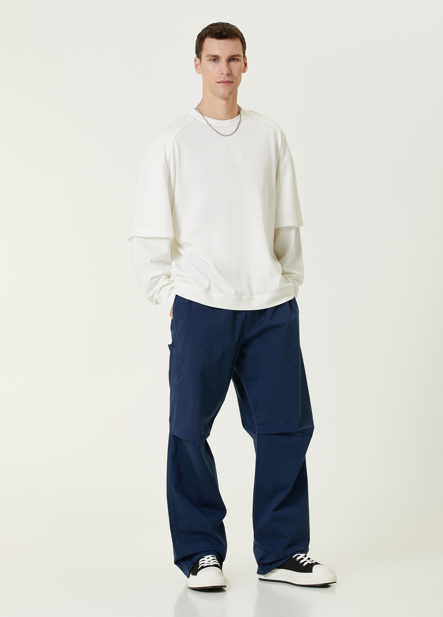 Jordan Relaxed Fit Lacivert Pantolon