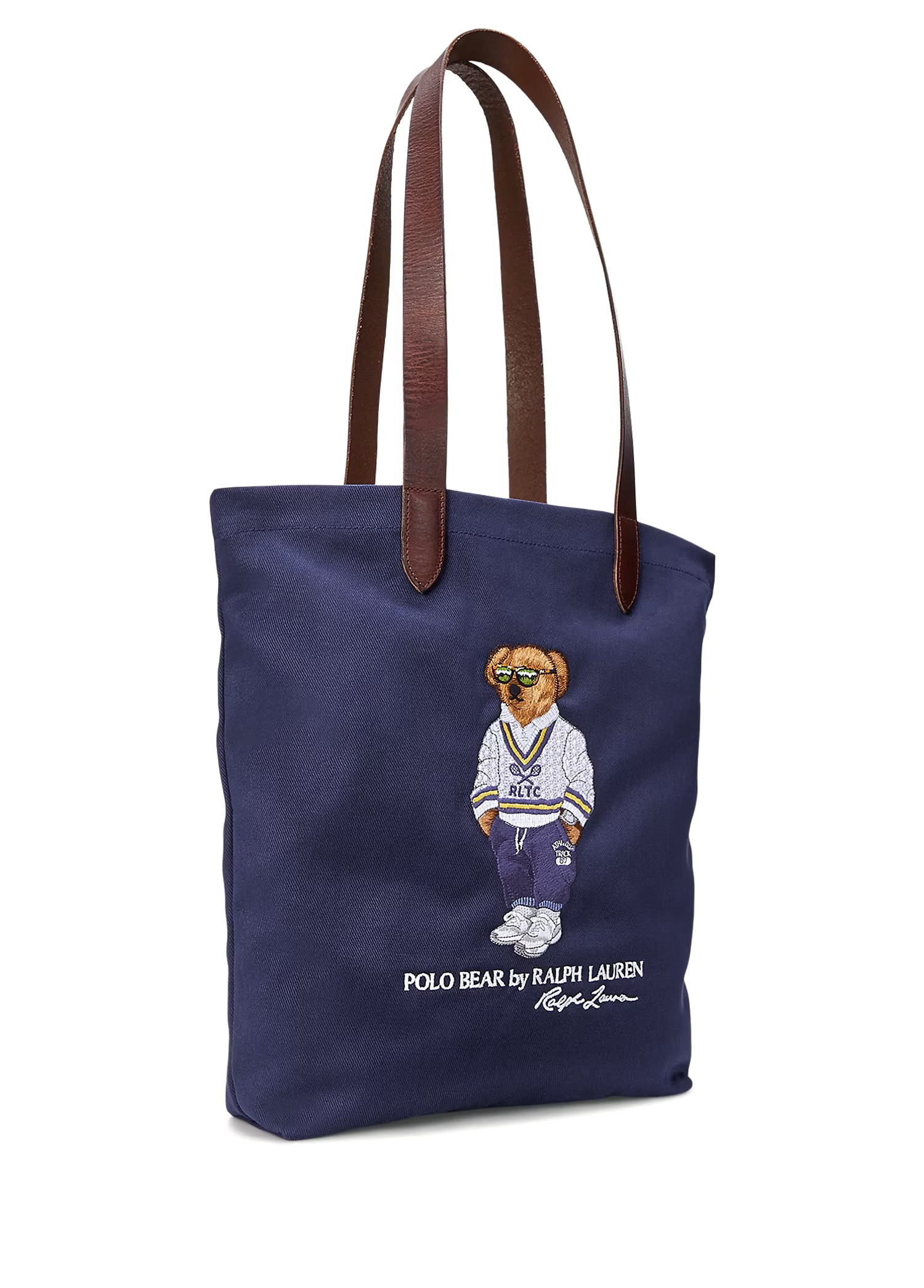 Polo Bear Navy Blue Logo Embroidered Bag