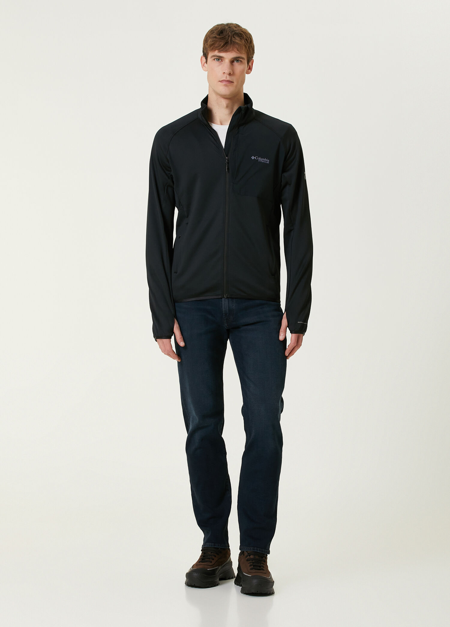 Columbia - Triple Canyon Grid Fleece FZ II Sweatshirt - Siyah