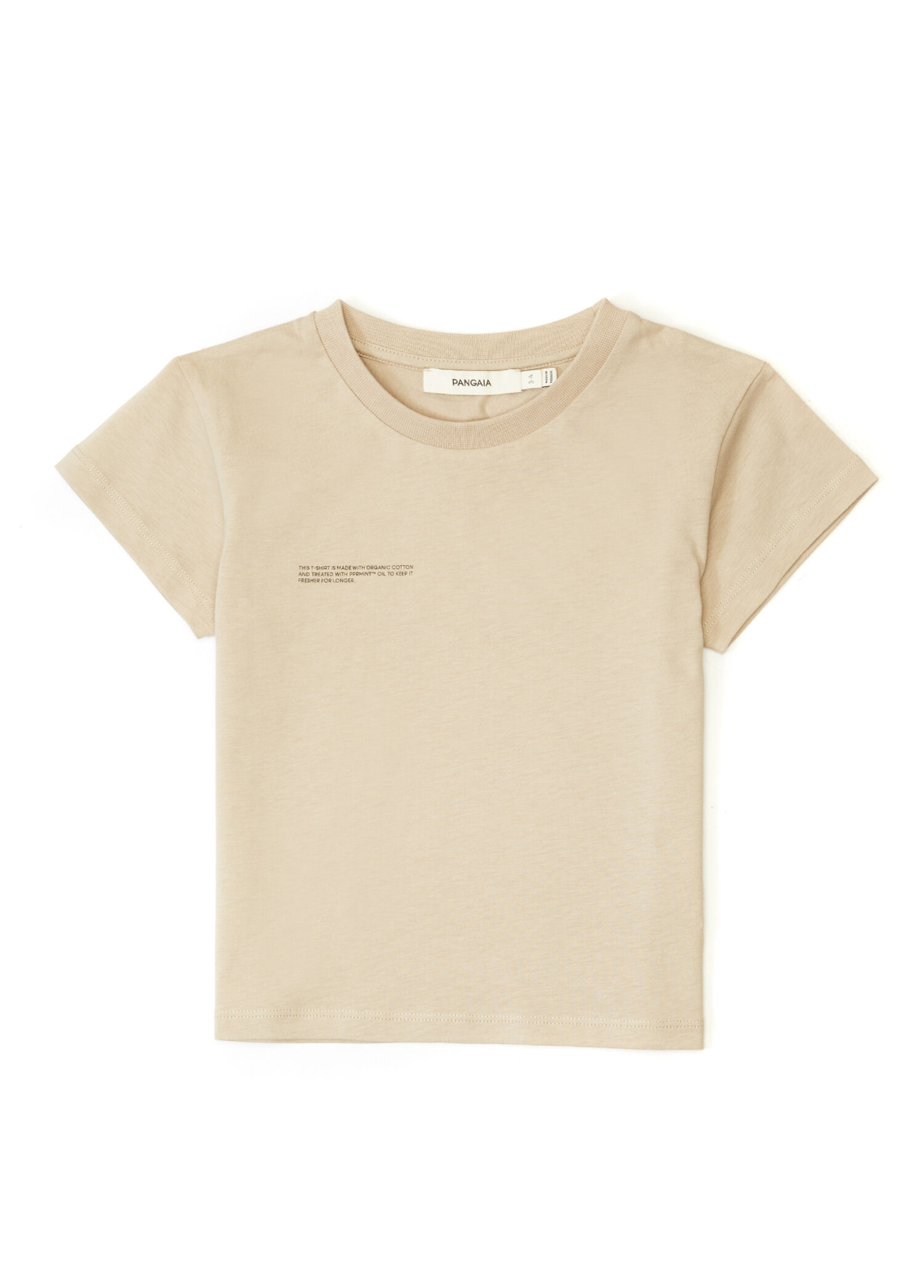 Bej Organik Pamuk Çocuk T-shirt