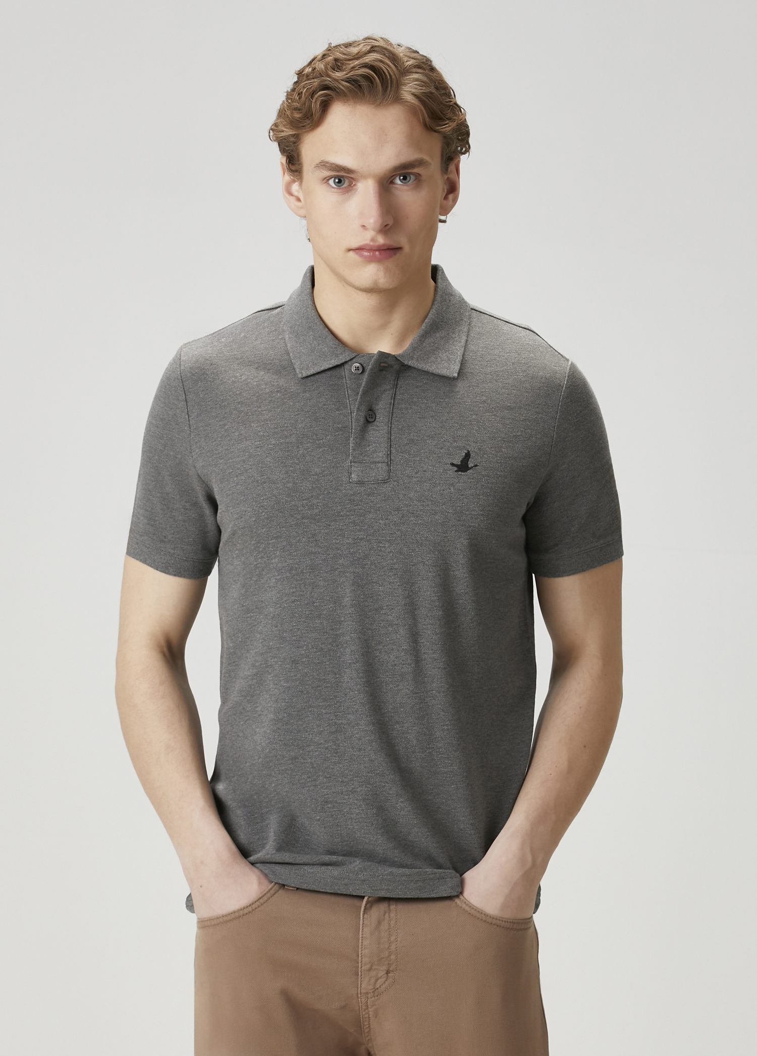 Gri Polo t-shirt