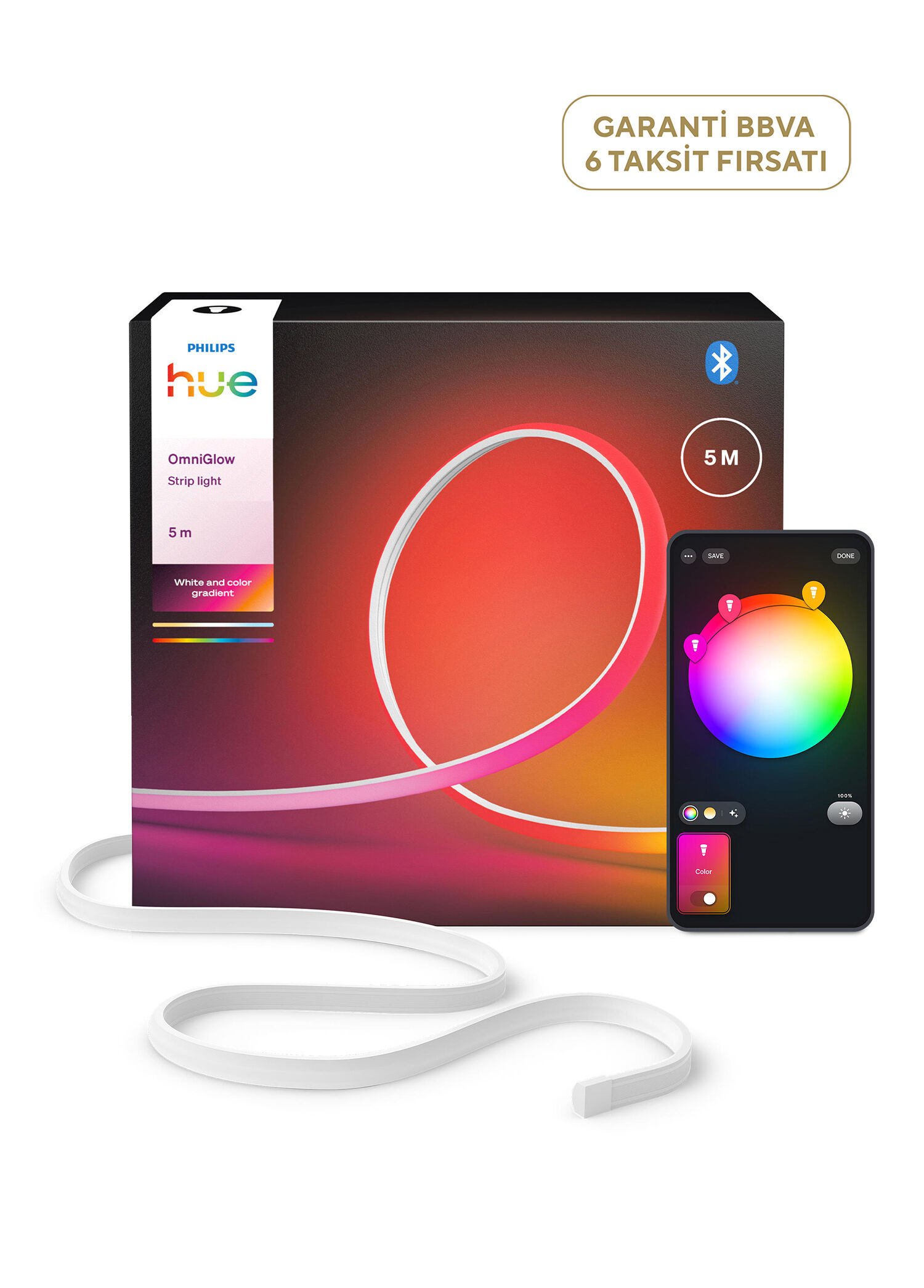 Hue OmniGlow Gradient Akıllı Led Şerit 5 m