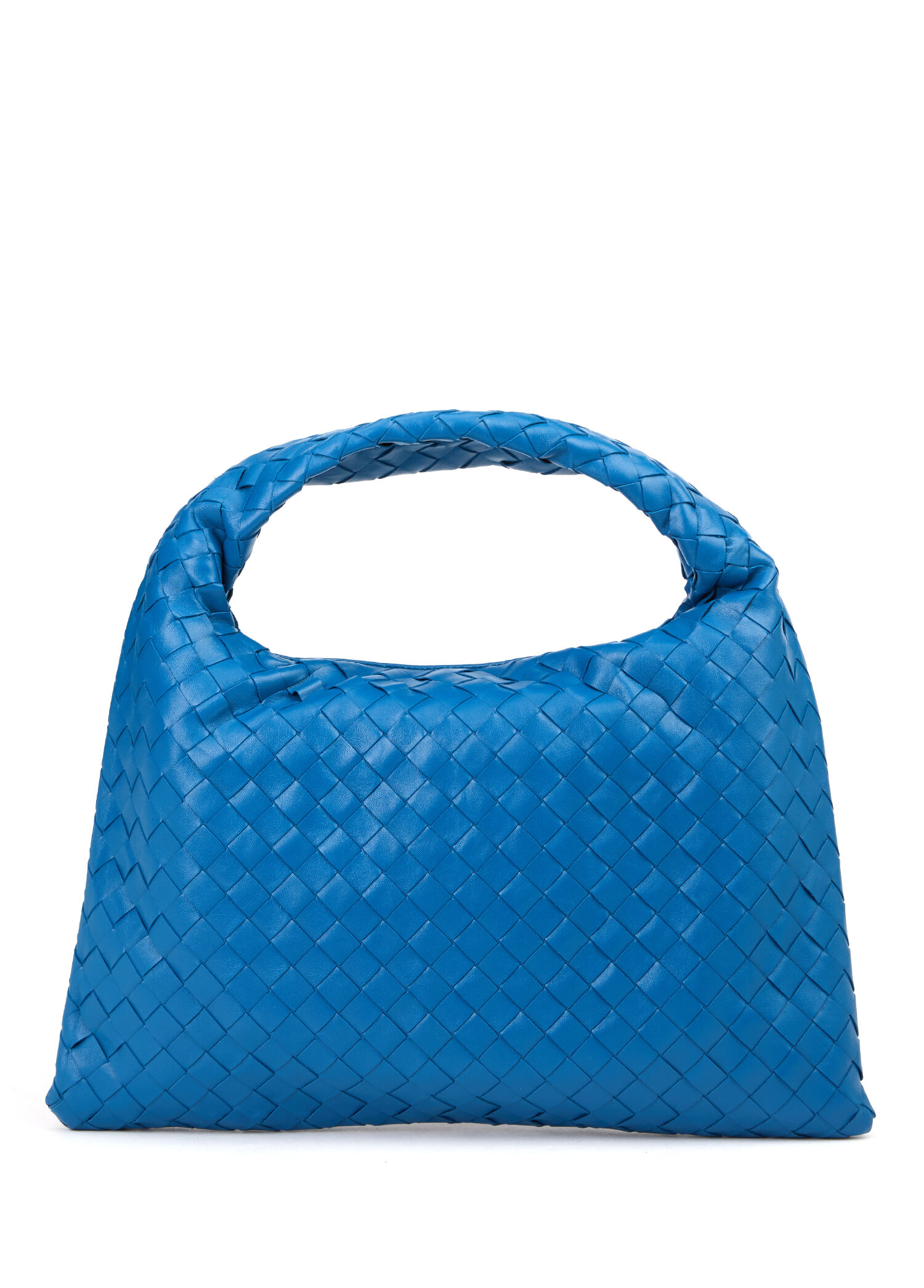 Bottega Veneta - Small Hop Mavi Kadın Deri Çanta - Mavi