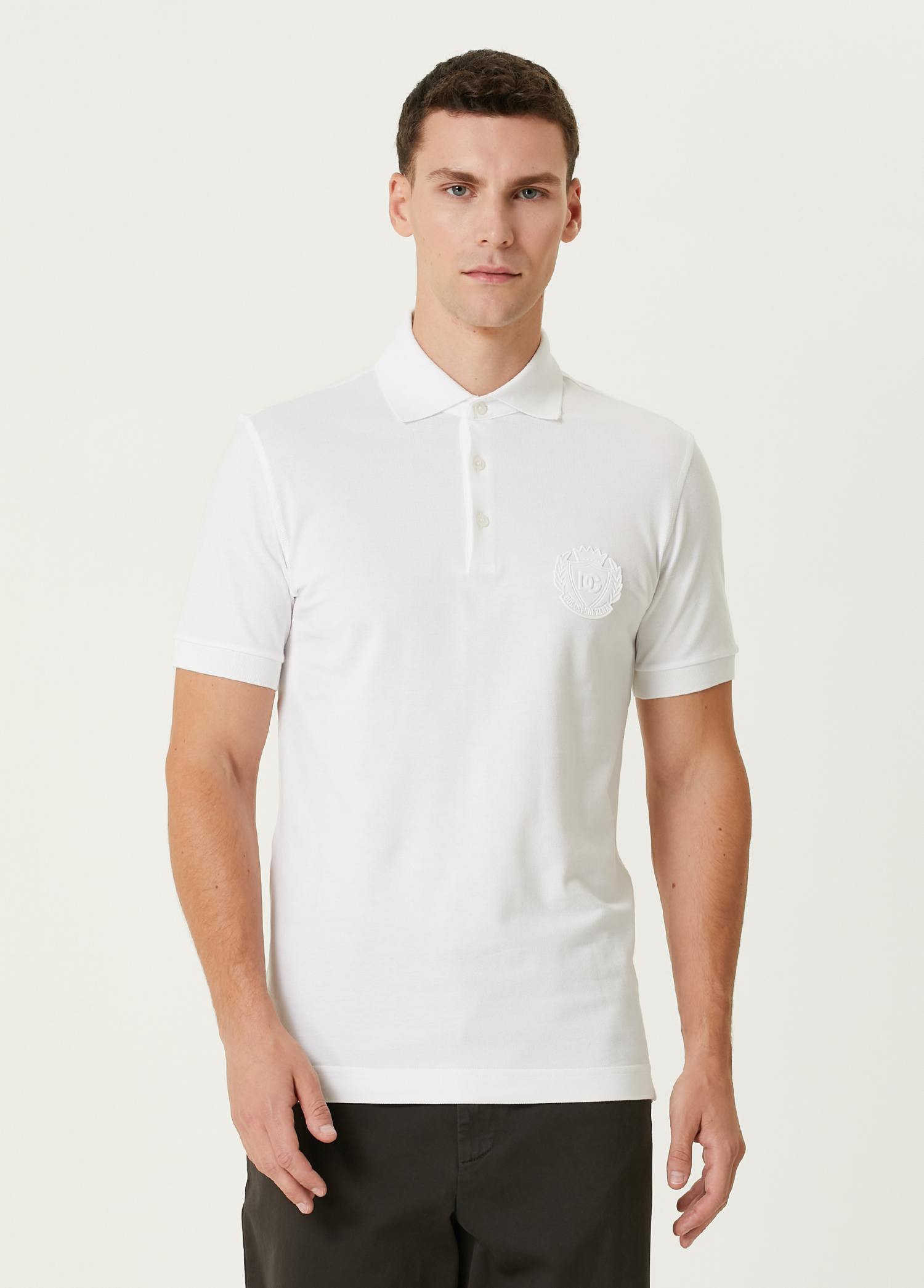 Beyaz Polo Yaka T-shirt