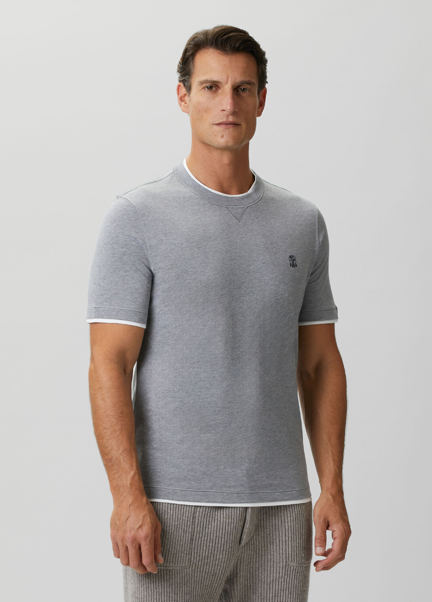 Brunello Cucinelli Koyu Gri Erkek Koyu Gri T-shirt 2028643 | Beymen