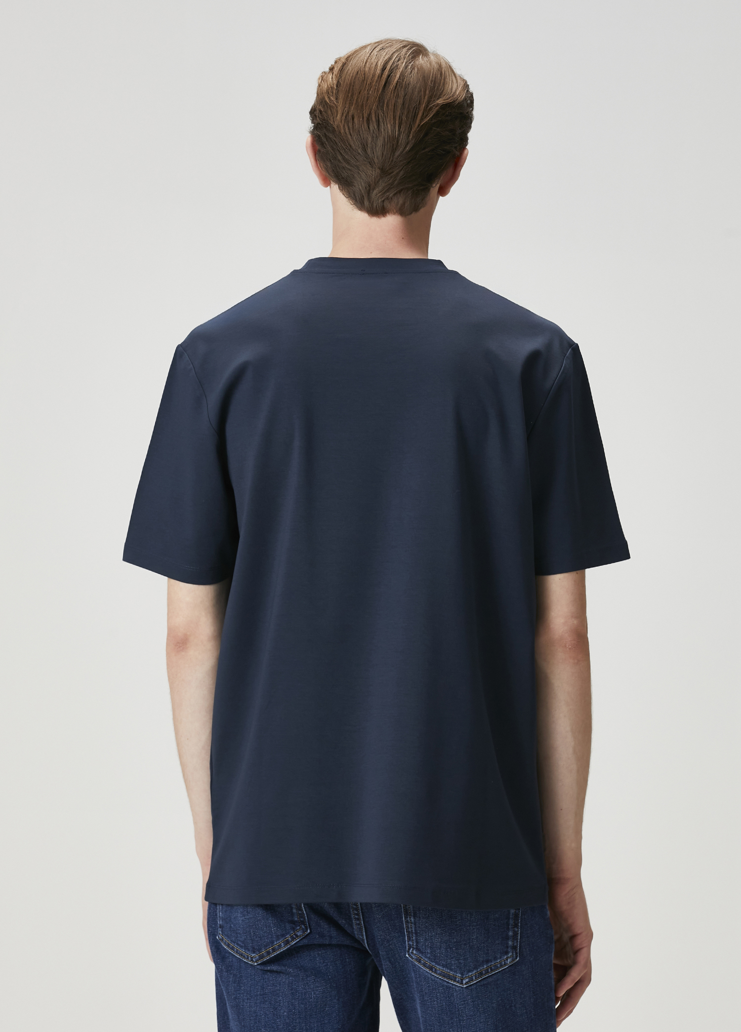 Relax Fit Lacivert T-shirt_4