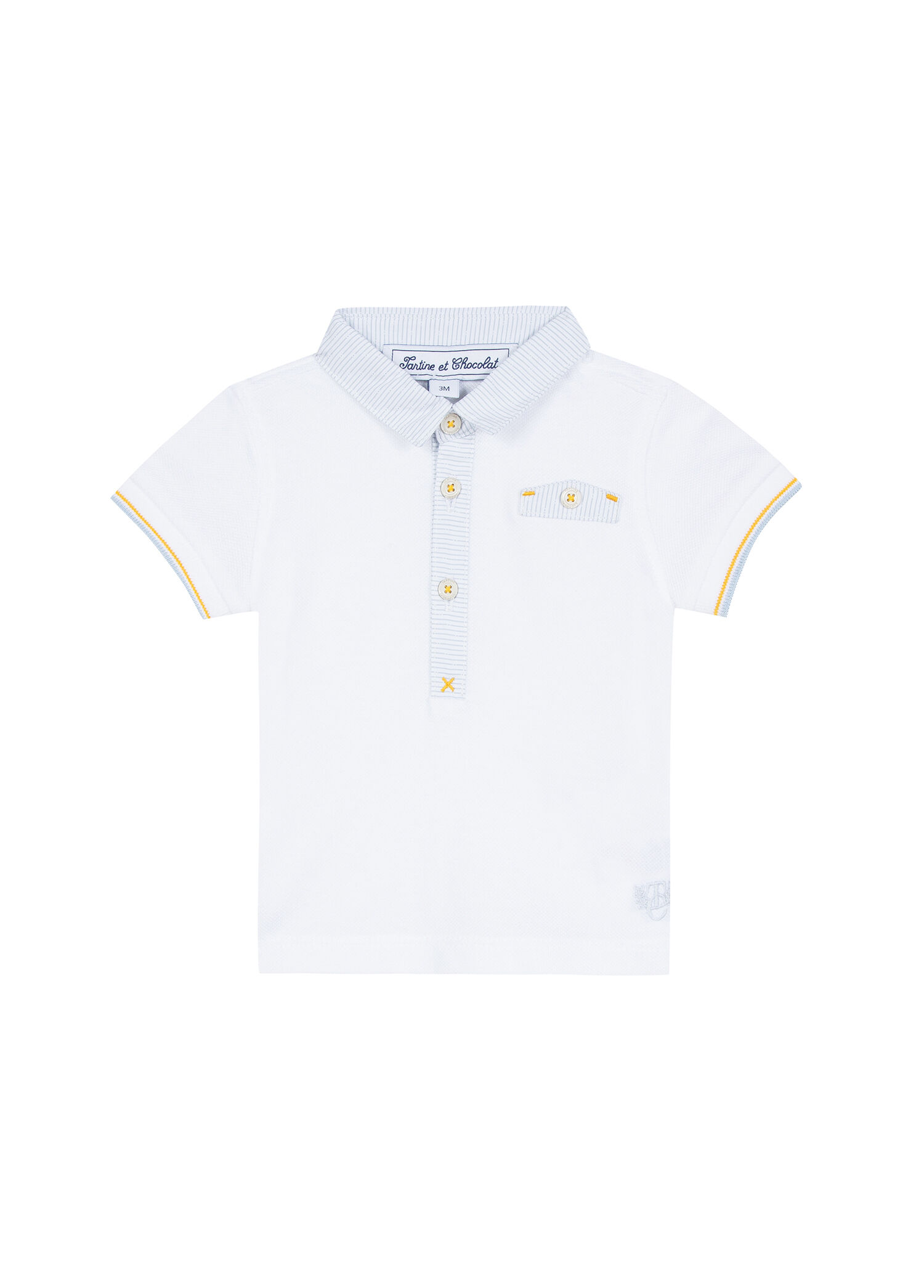 Kısa Kollu Polo Yaka Erkek Bebek T-Shirt
