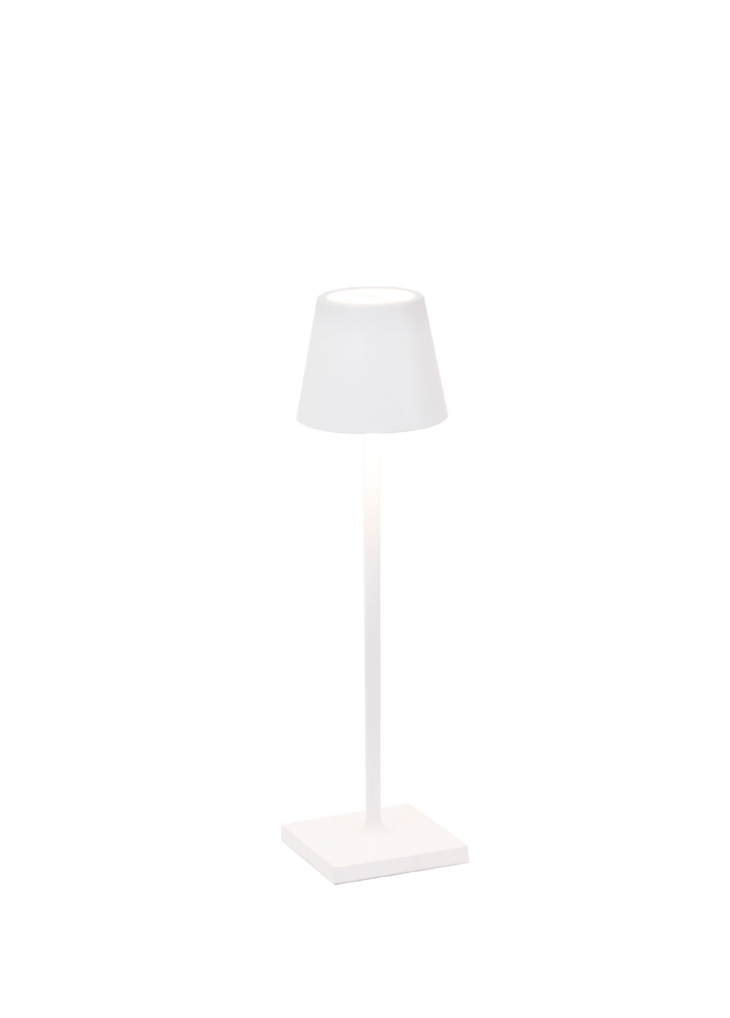 Poldina Beyaz Micro Şarjlı Led Masa Lambası