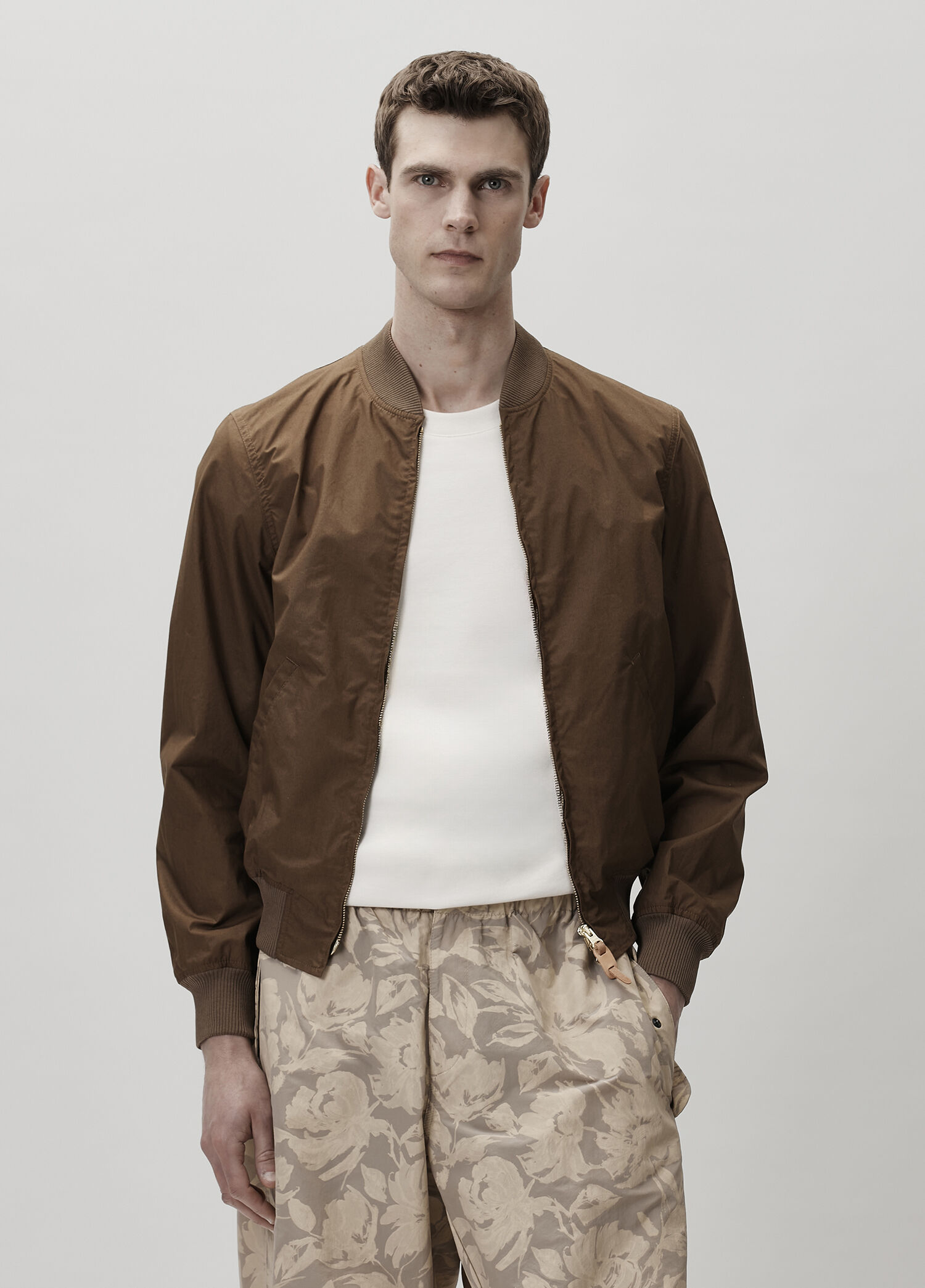 Bej Bomber Ceket