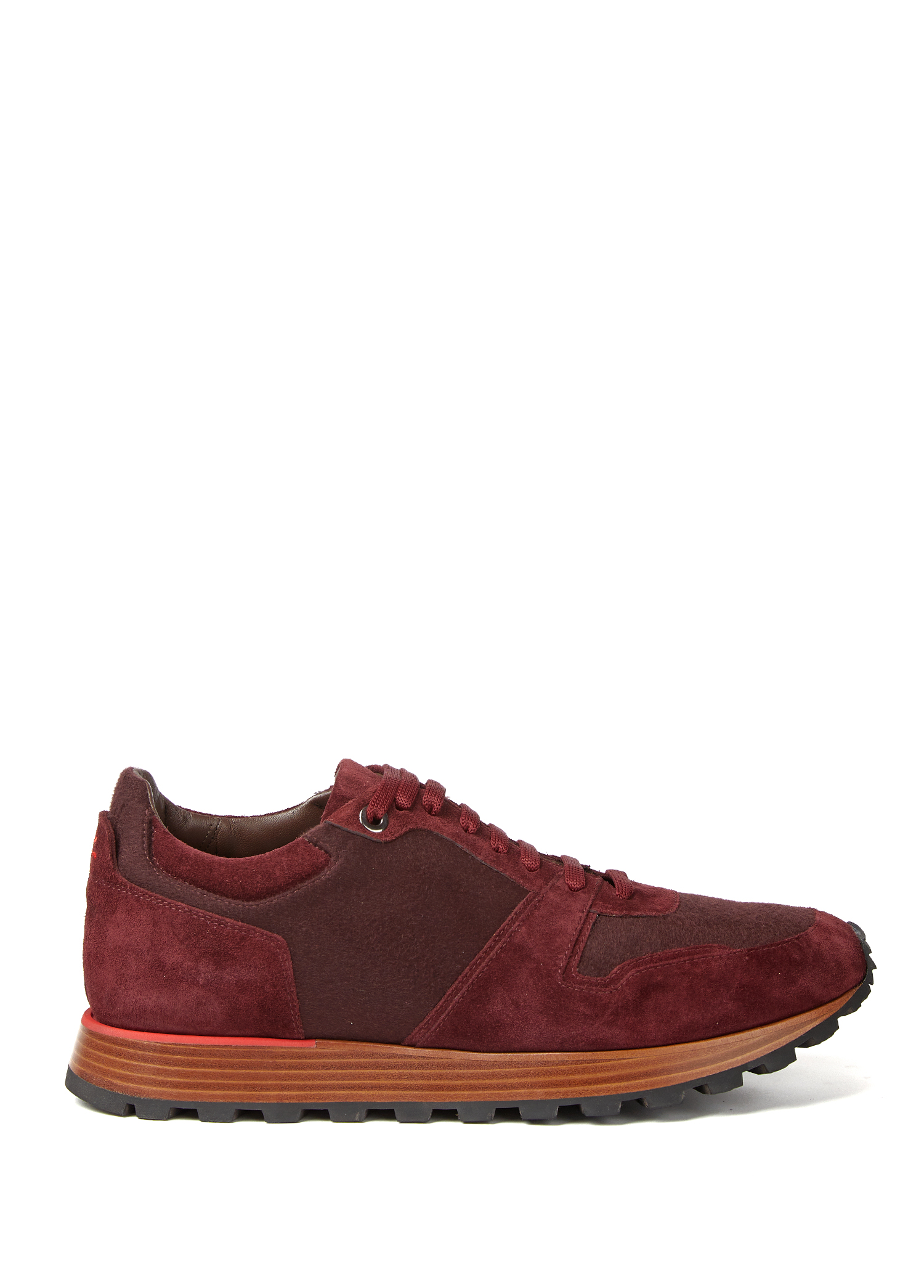 Bordo Erkek Kaşmir Sneaker