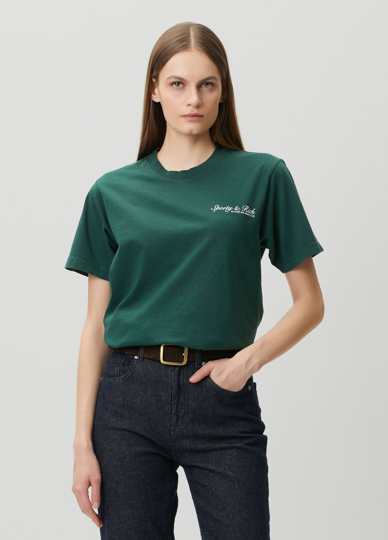 Sporty & Rich Yeşil Kadın Graphic Koyu Yeşil T-shirt 1968641 | Beymen