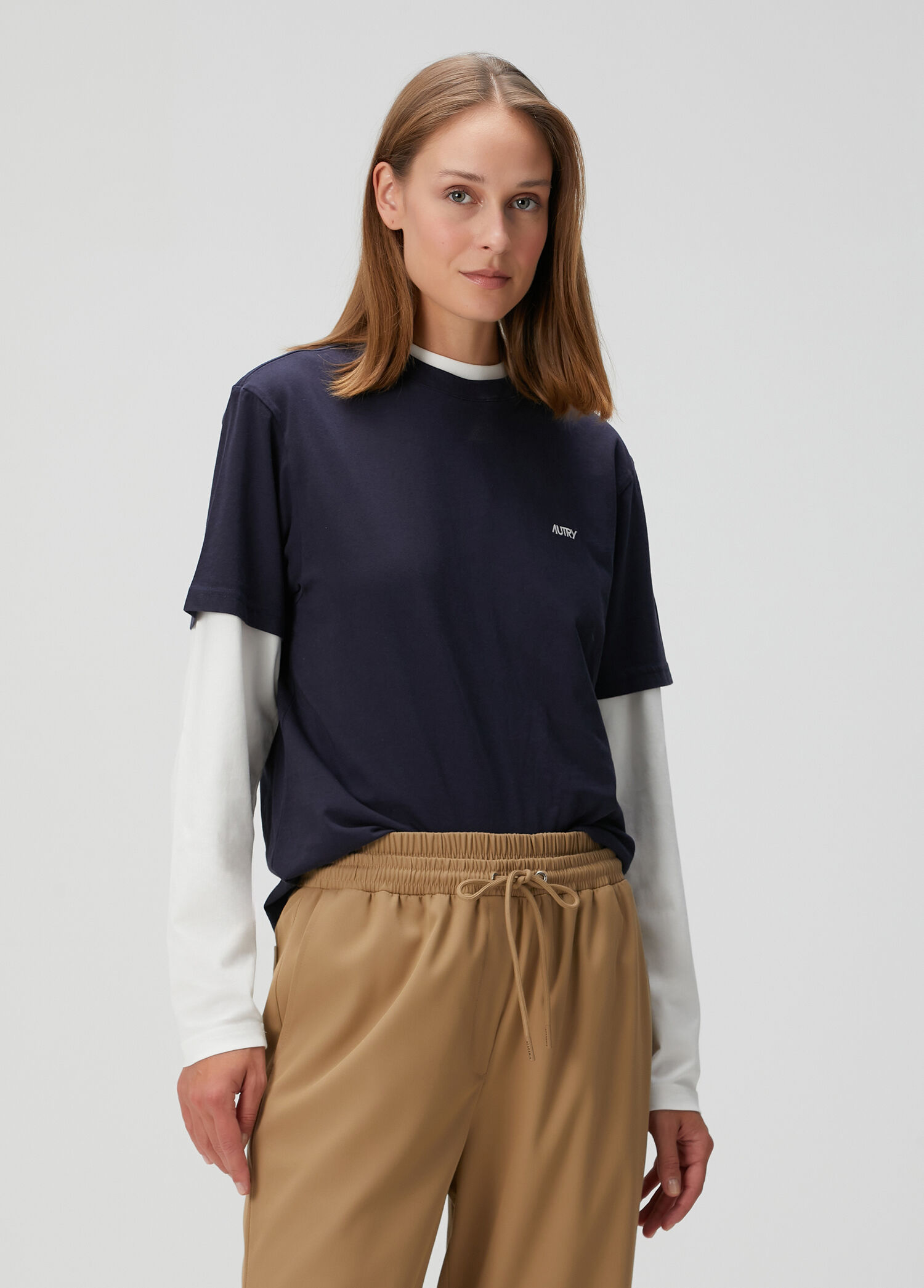 Mavi Logo Nakışlı T-shirt