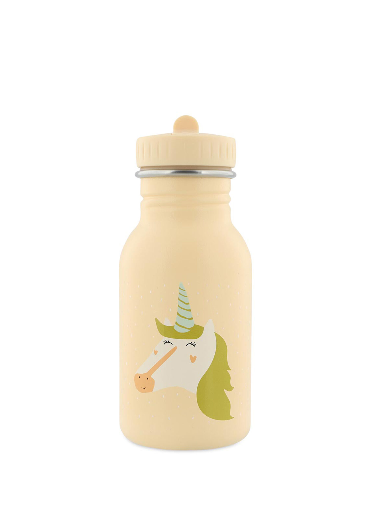 Mrs. Unicorn Krem Çelik Çocuk Suluk Matara 350 ml