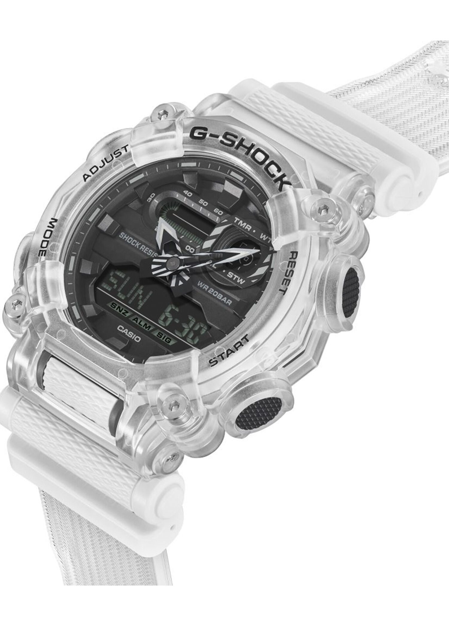 Casio Çok Renkli Erkek G-Shock GA-900SKL-7ADR Beyaz Silikon Erkek