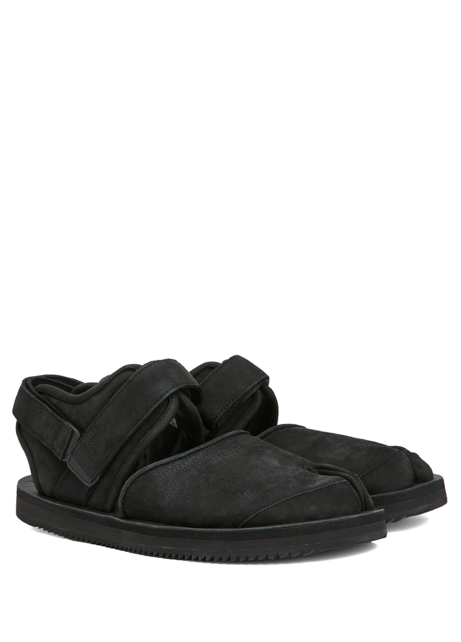 Suicoke - Suicoke Bita-2-L Siyah Erkek Deri Sandalet - Siyah