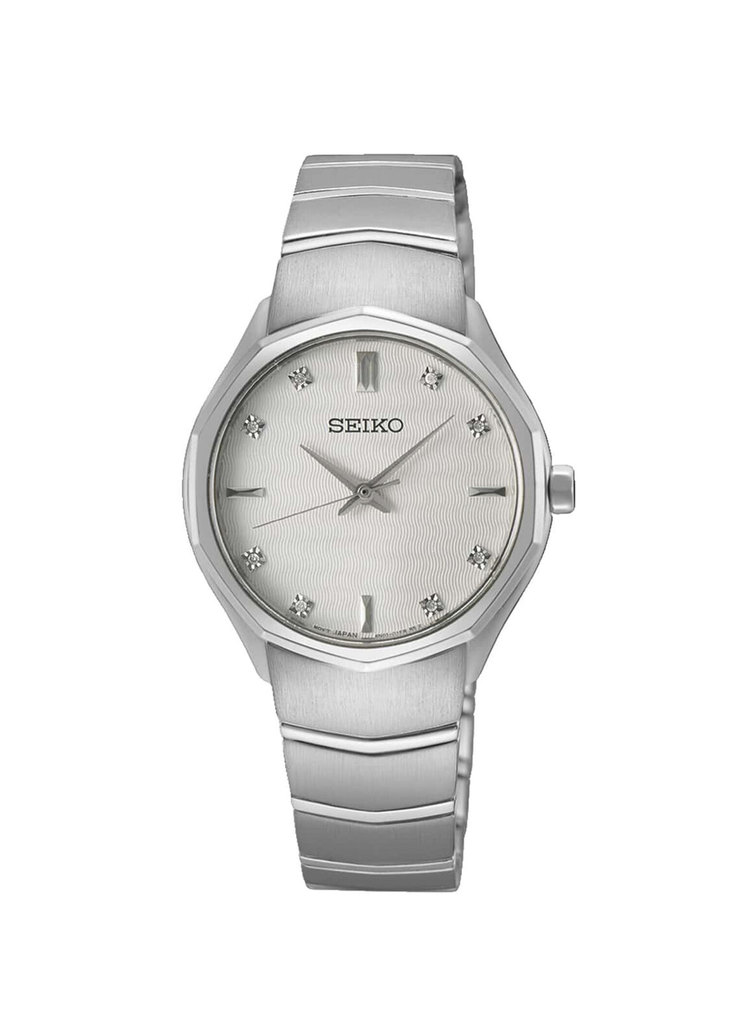 SEIUR615P Metalik Gri Çelik Kadın Kol Saati