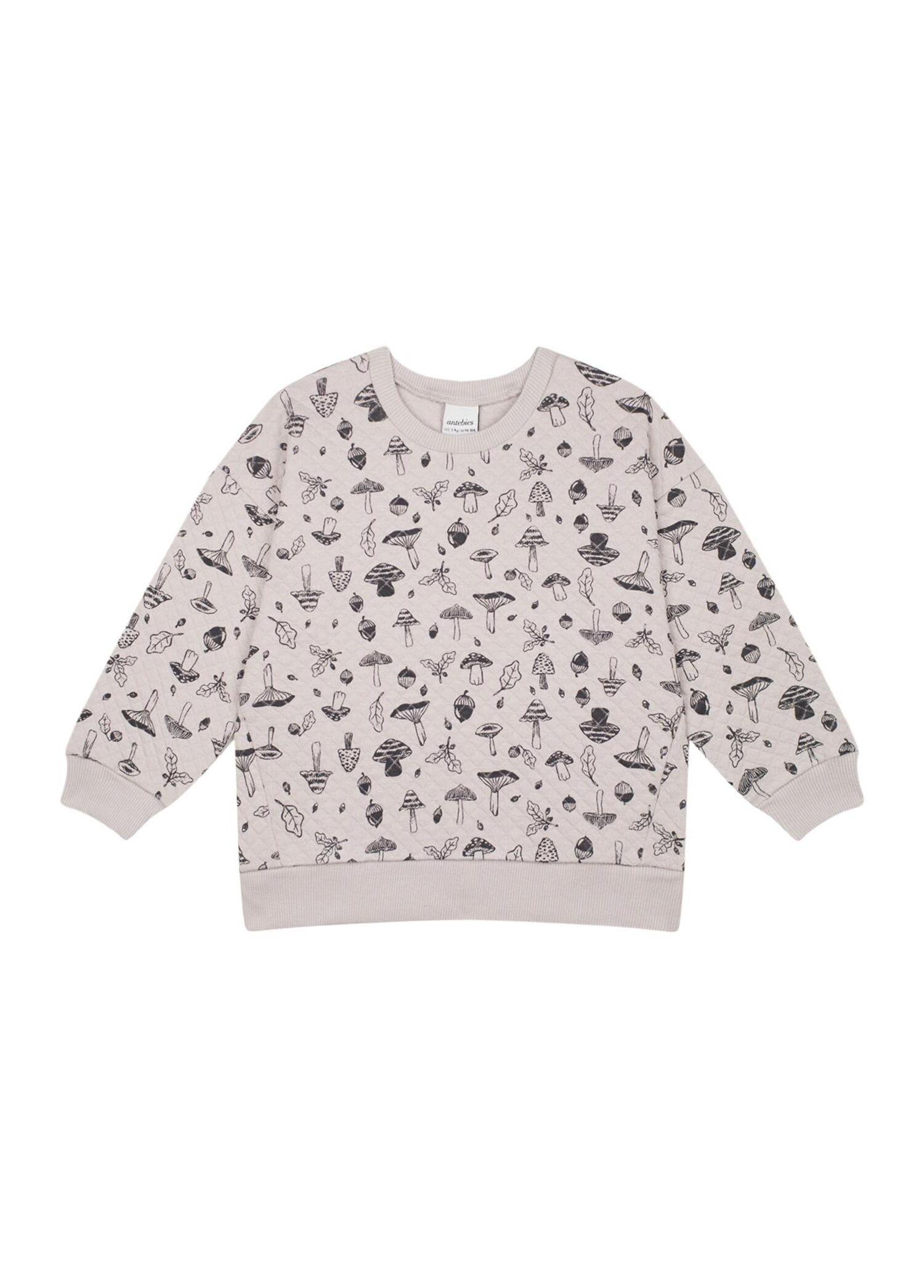 Sonbahar Mantarları Kapitone Uzun Kollu Erkek Çocuk Sweatshirt