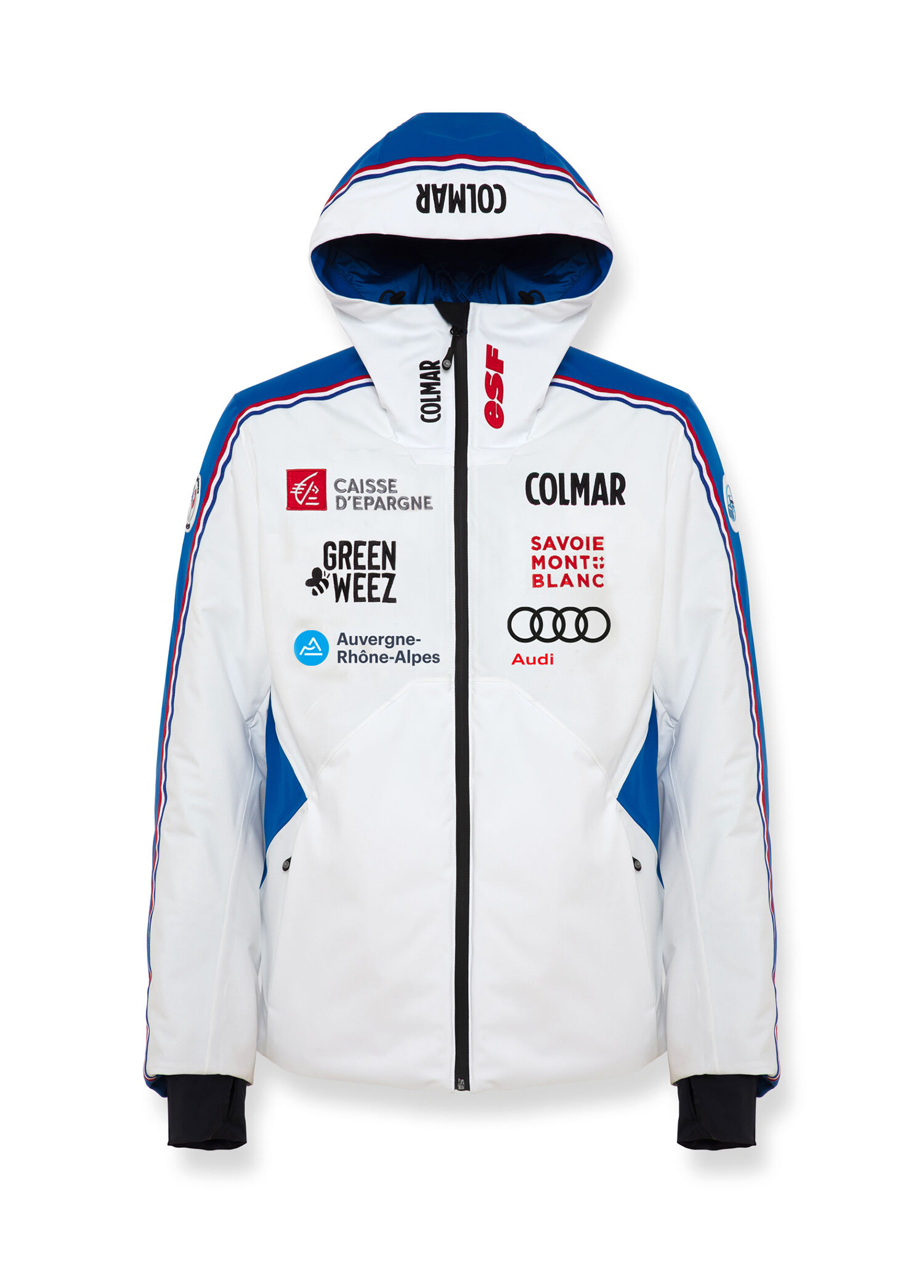 激レア】WHITE MOUNTAINEERING × COLMAR ジャケット WHITE/BLUE Colmar WHITE/BLUE Men Sapporo-rec White Blue Men's Ski