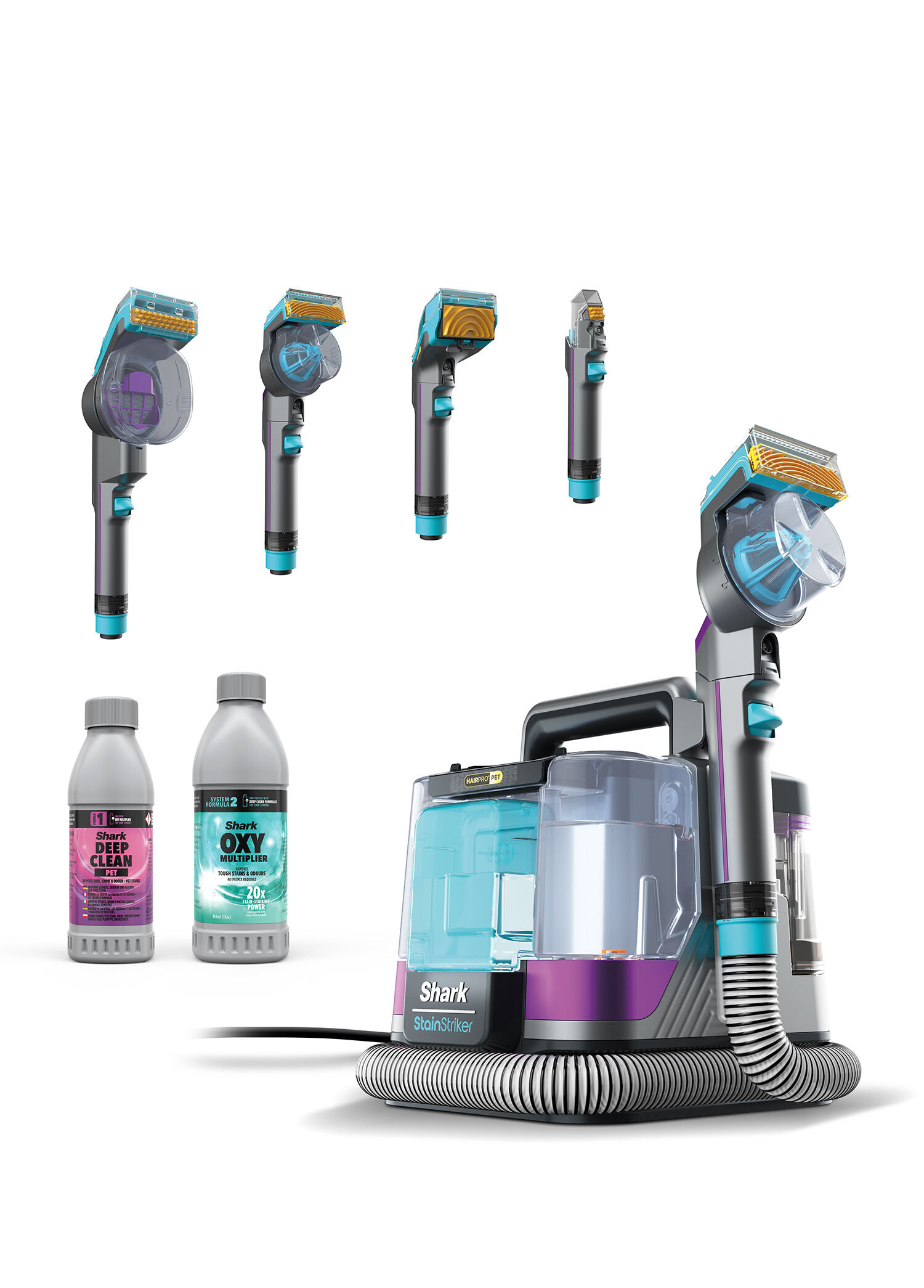 StainStriker HairPro Pet Başlıklı Koltuk Yıkama ve Leke Çıkarma Makinesi