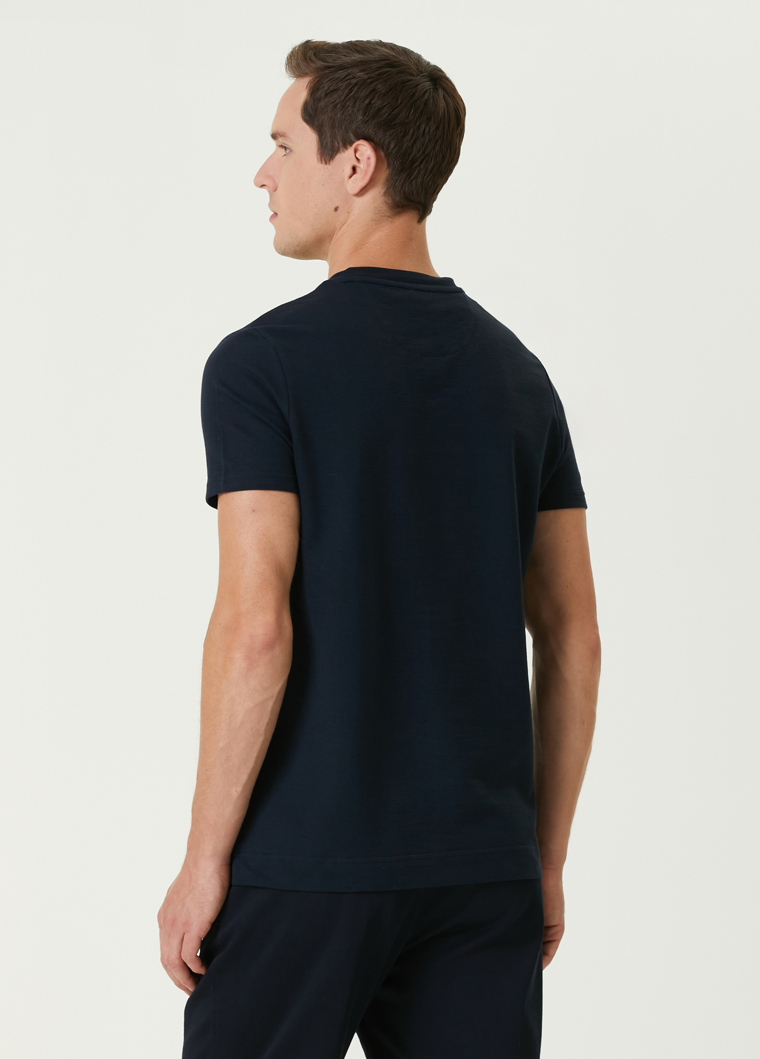 Relax Fit Lacivert T-shirt_4