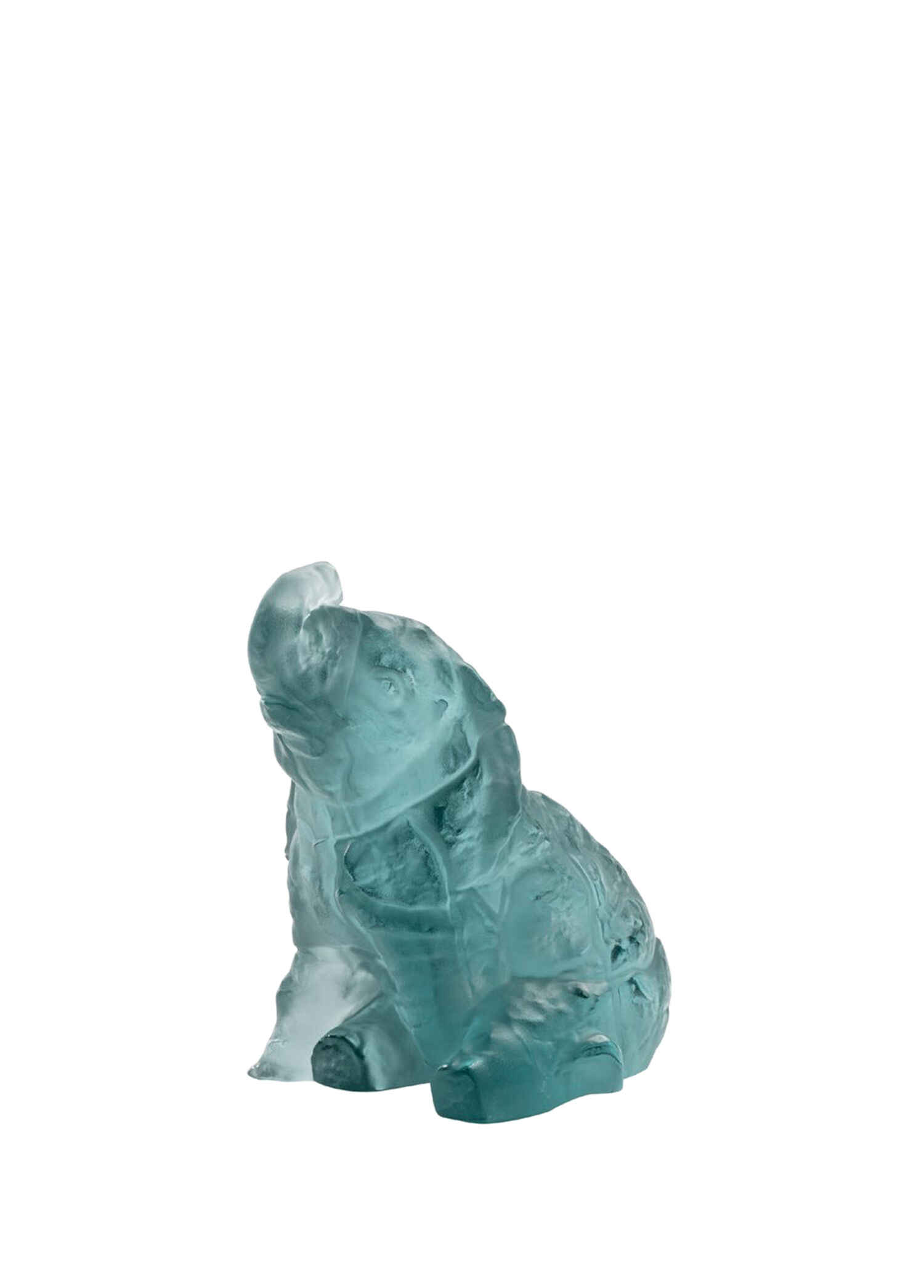 Baby Elephant Mavi Kristal Obje