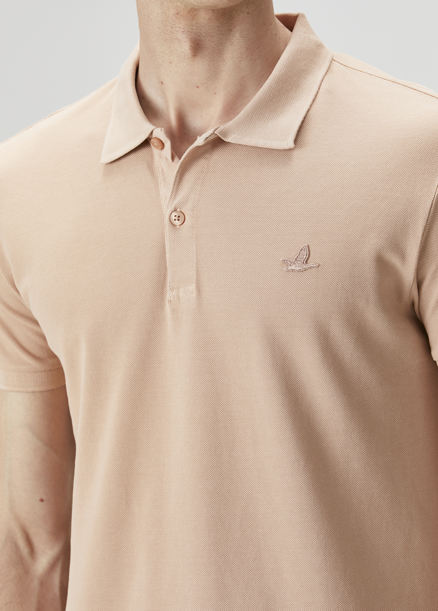 Pembe Polo Yaka T-shirt_4
