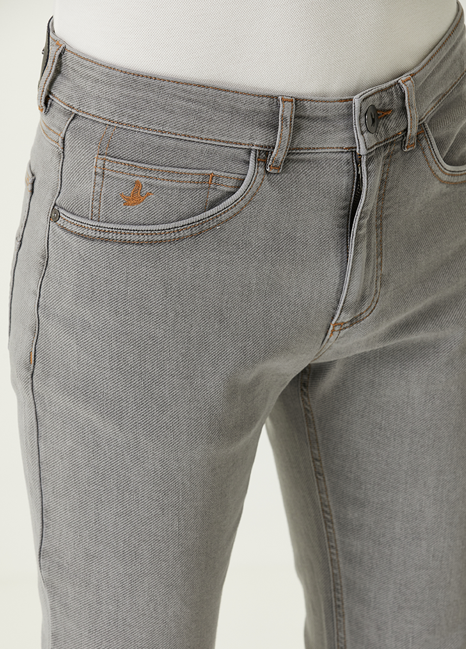 XSlim Fit Açık Gri Spor Pantolon_4