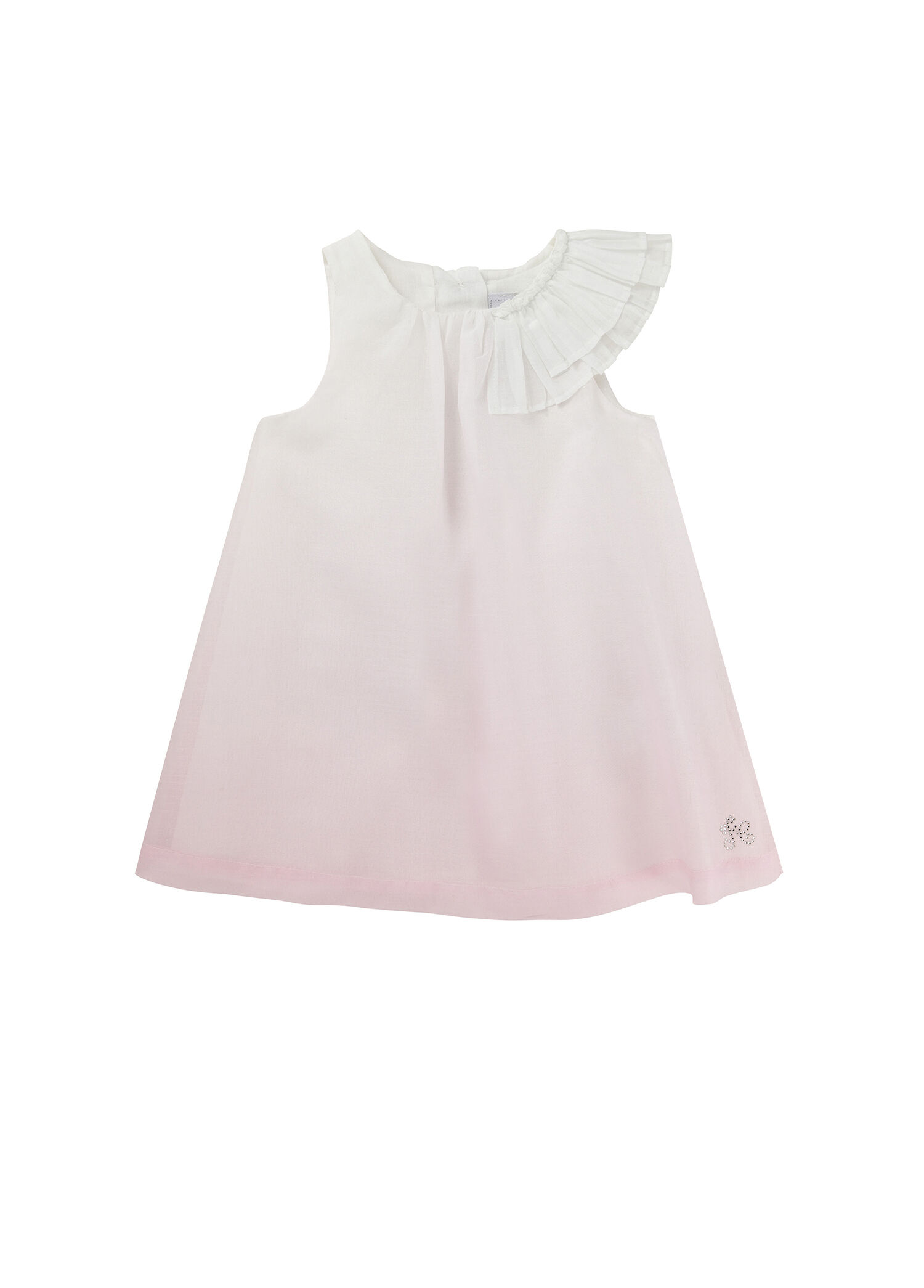 Soft Pembe Kolsuz Kız Bebek Elbise