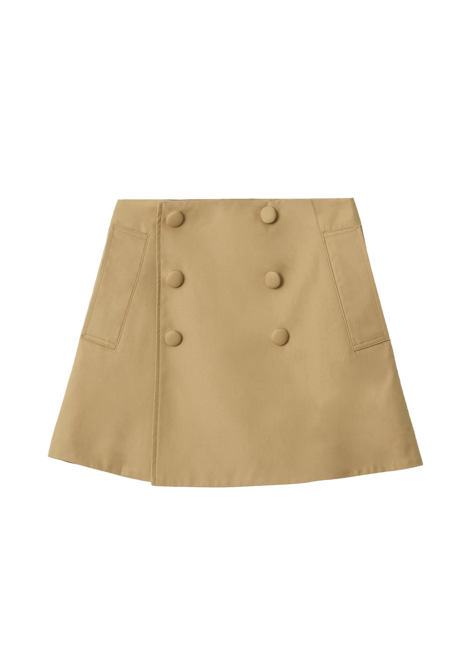 Cotton Trench Bej A Kesim Kız Çocuk Etek