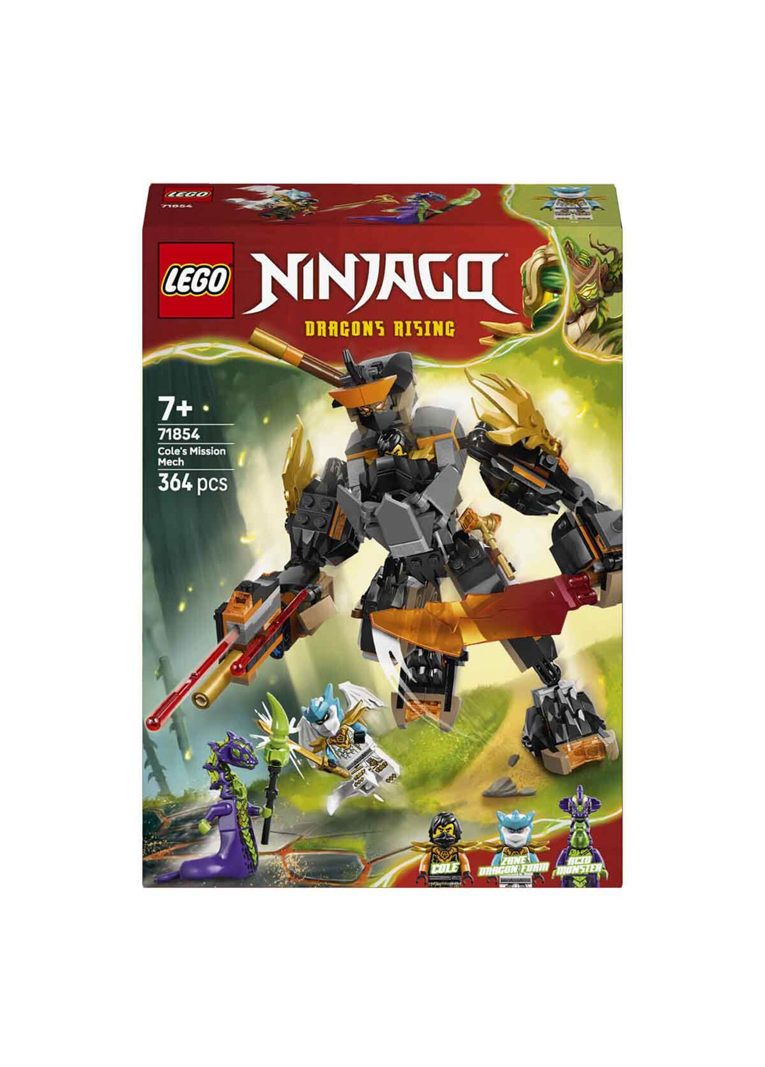 LEGO - Ninjago Cole'un Görev Robotu ve Ejderha Zane 364 Parça 7+