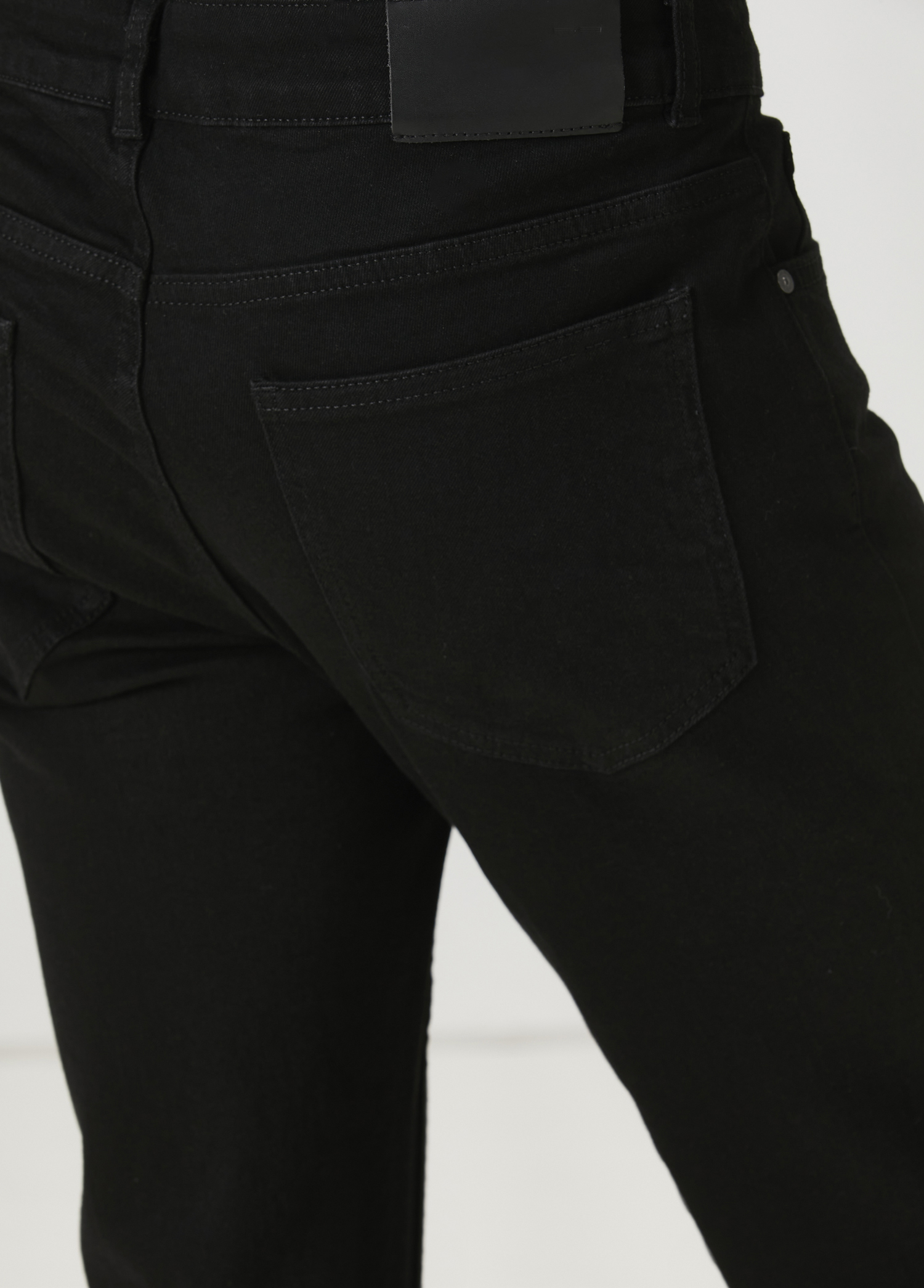 Slim Fit Siyah Jean Pantolon_4
