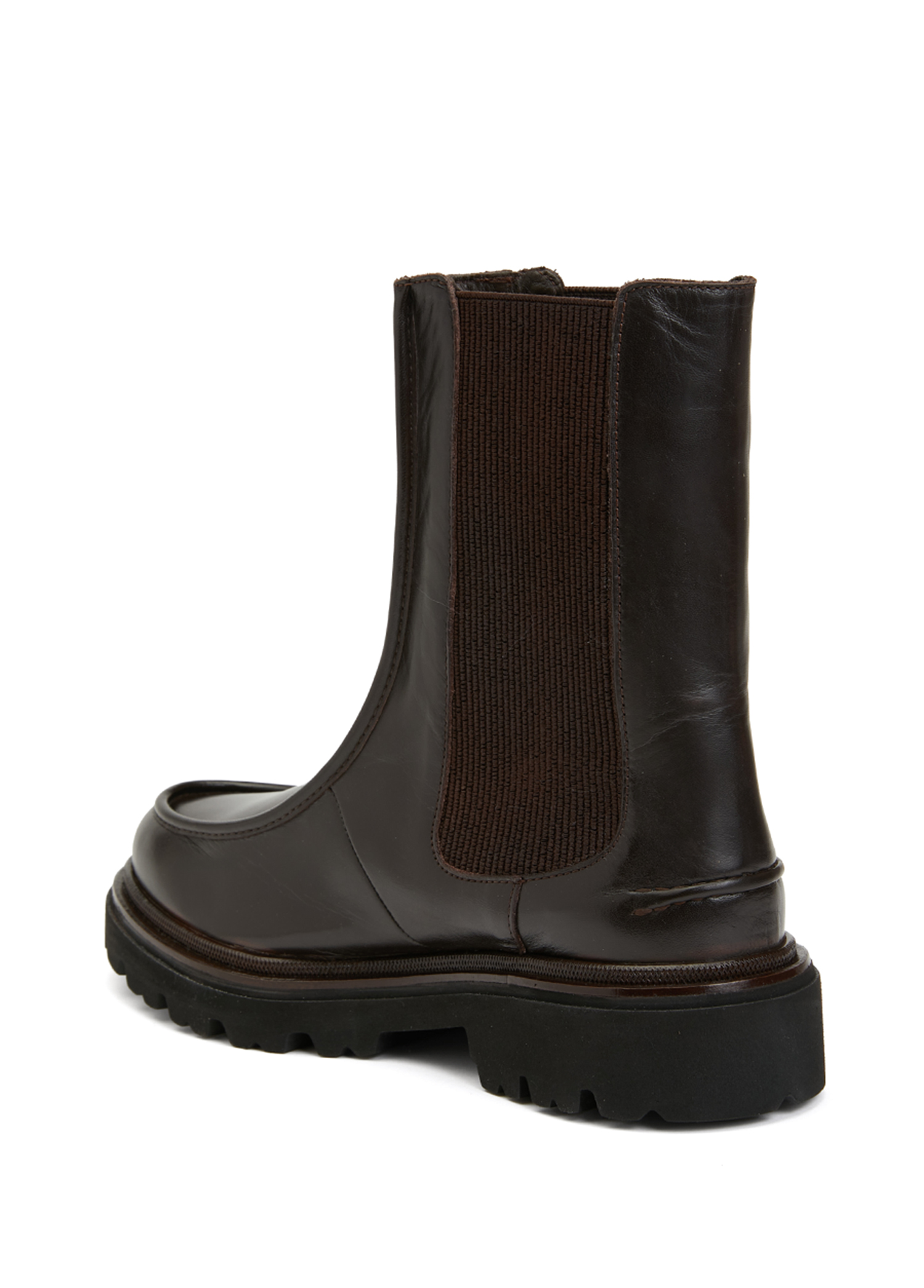 Dark Brown Other Stories Chunky Chelsea Boots Academia Dark Brown