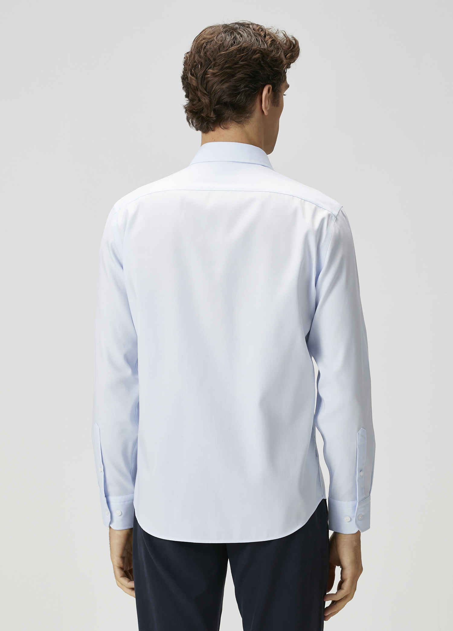 Comfort Fit Açık Mavi Non-iron Gömlek_3