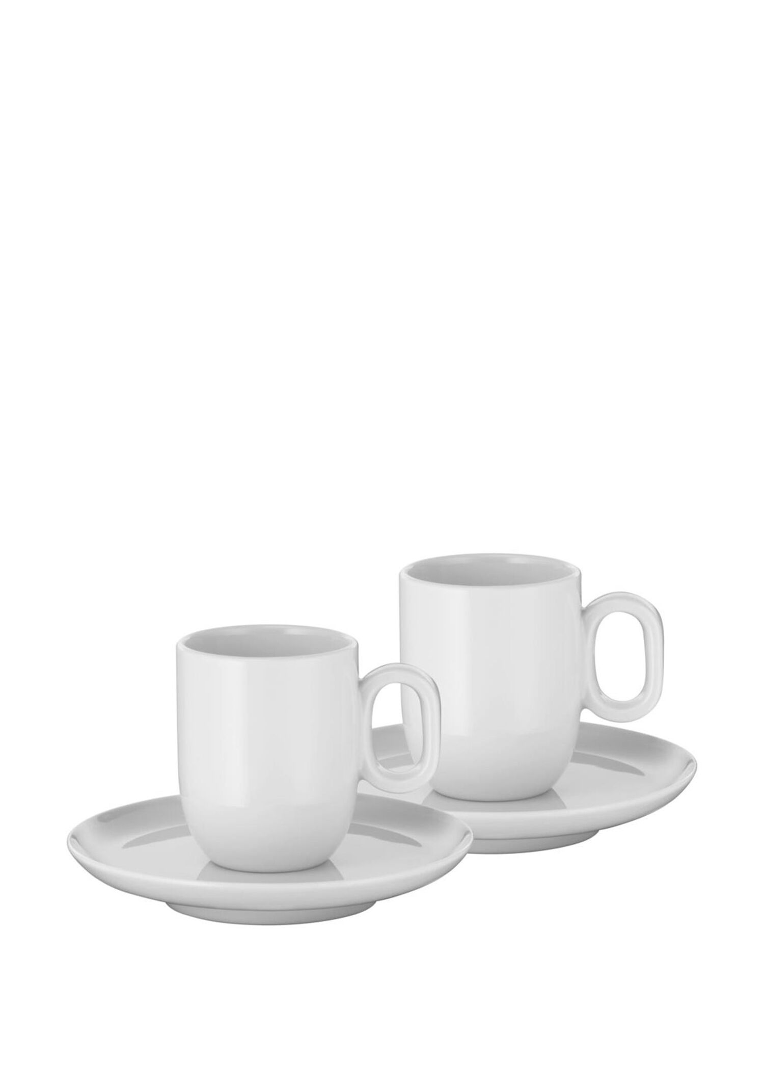 Beyaz Porselen 2'li Espresso Bardağı