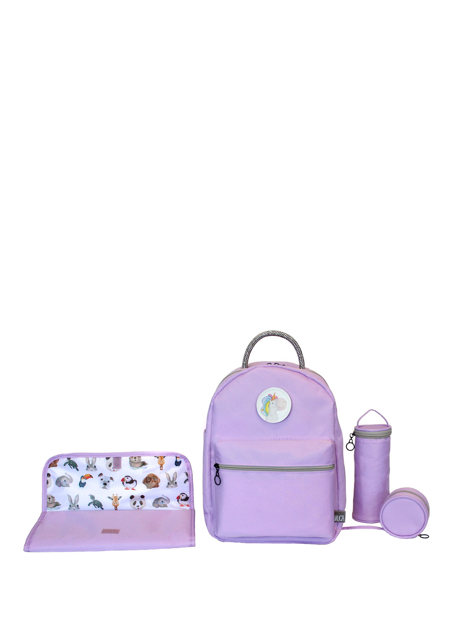 Gogi Set Lila Bebek Bakım Sırt Çantası Seti