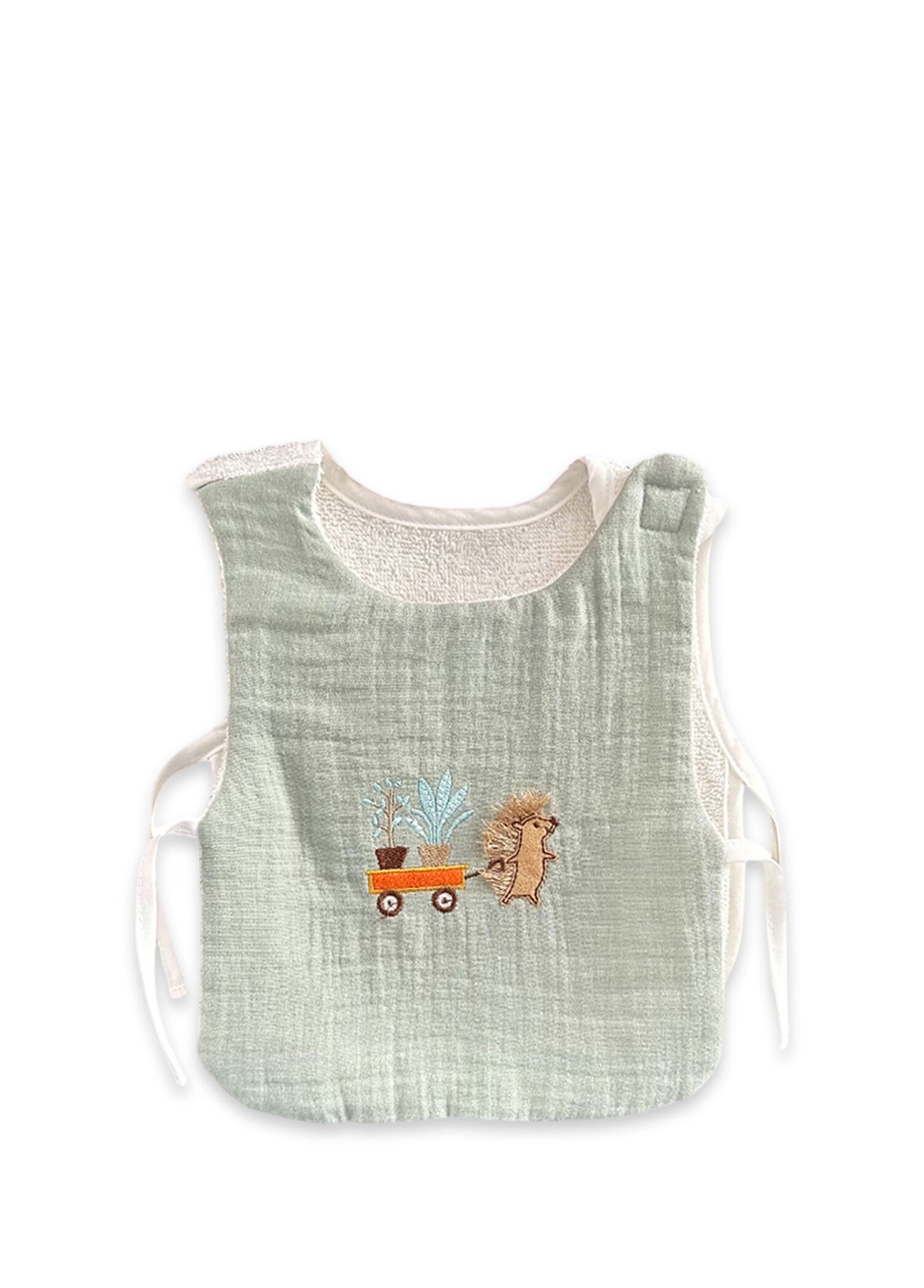 Mint Müslin Havlu Unisex Çocuk Mama Önlüğü